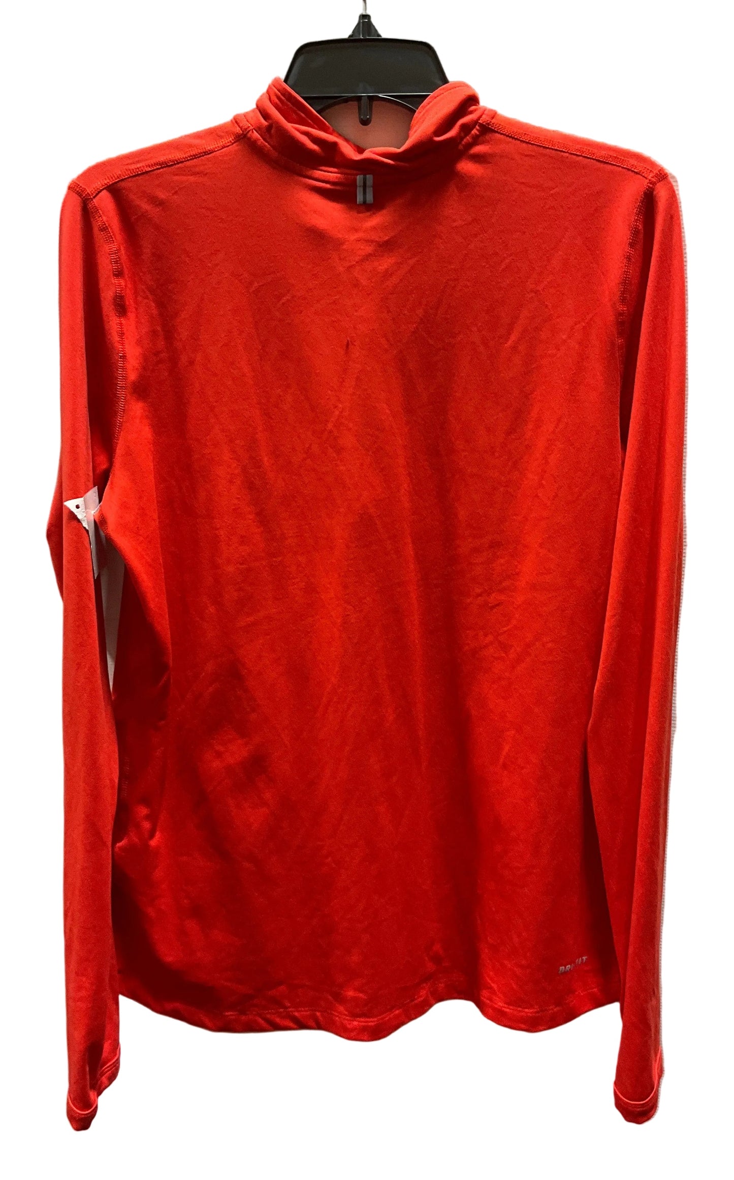 Athletic Sweatshirt Collar By Nike In Orange, Size: L