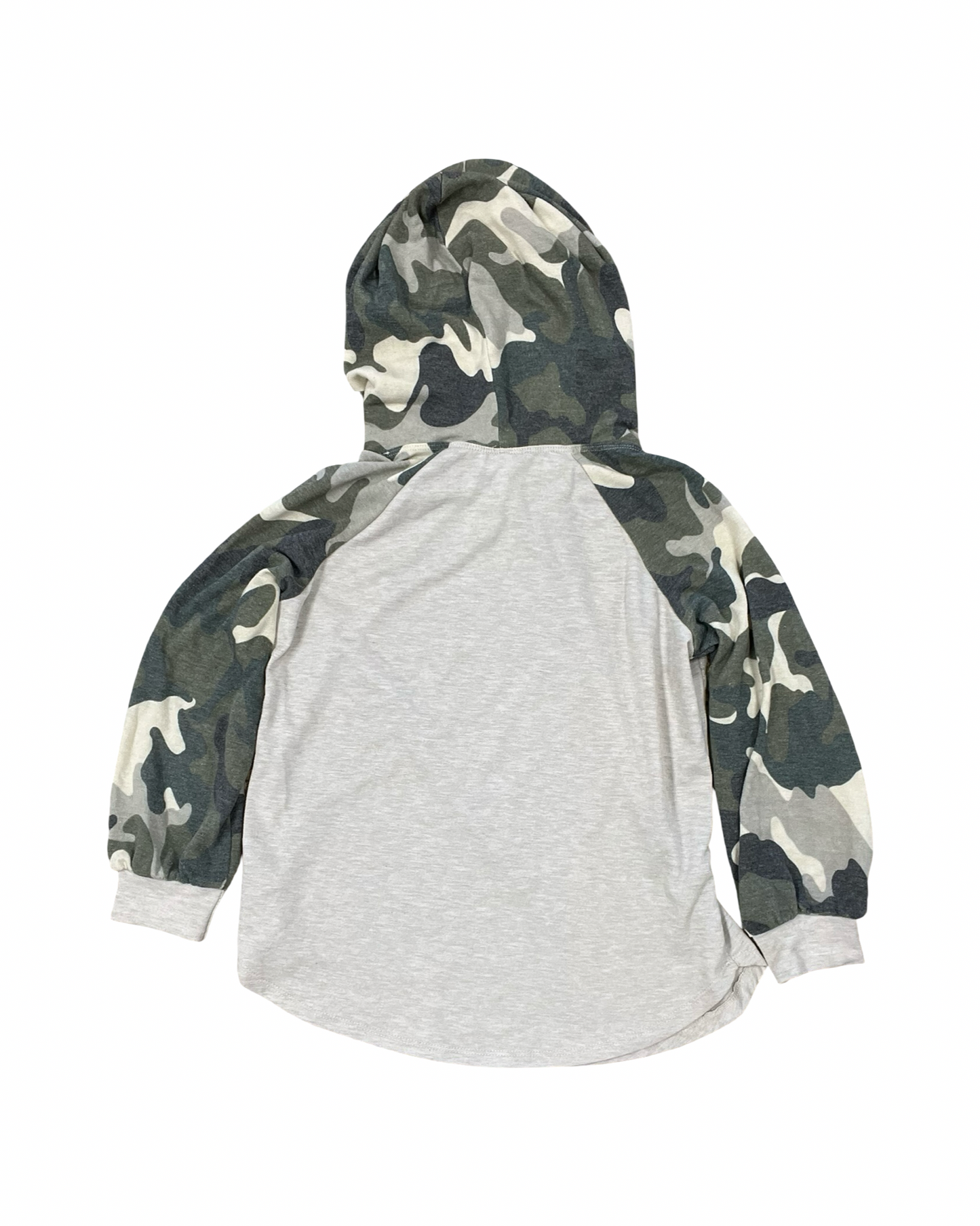 Sweatshirt Hoodie By Emerald In Beige, Size:S