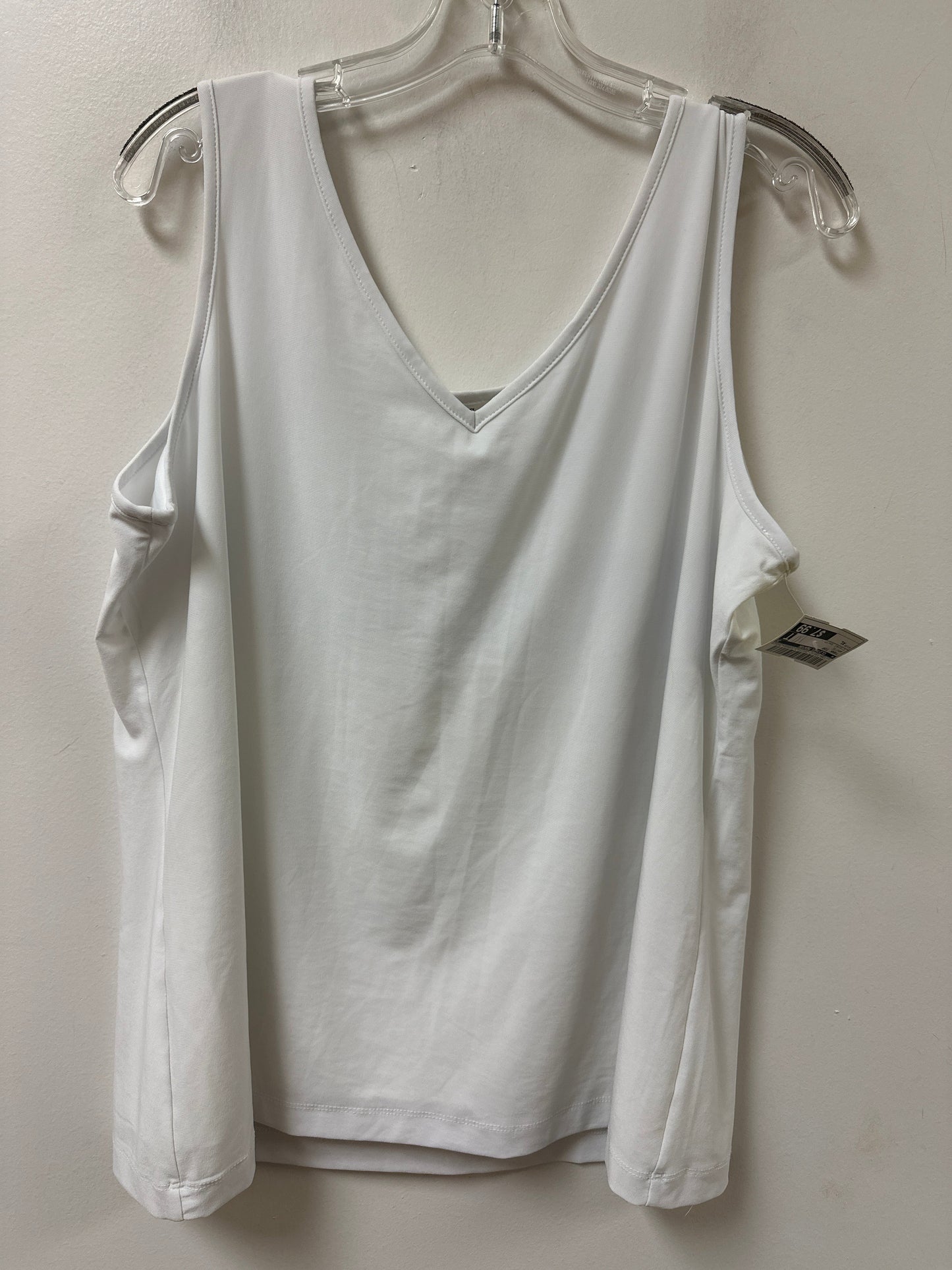 Tank Top By Clothes Mentor In White, Size:Xl