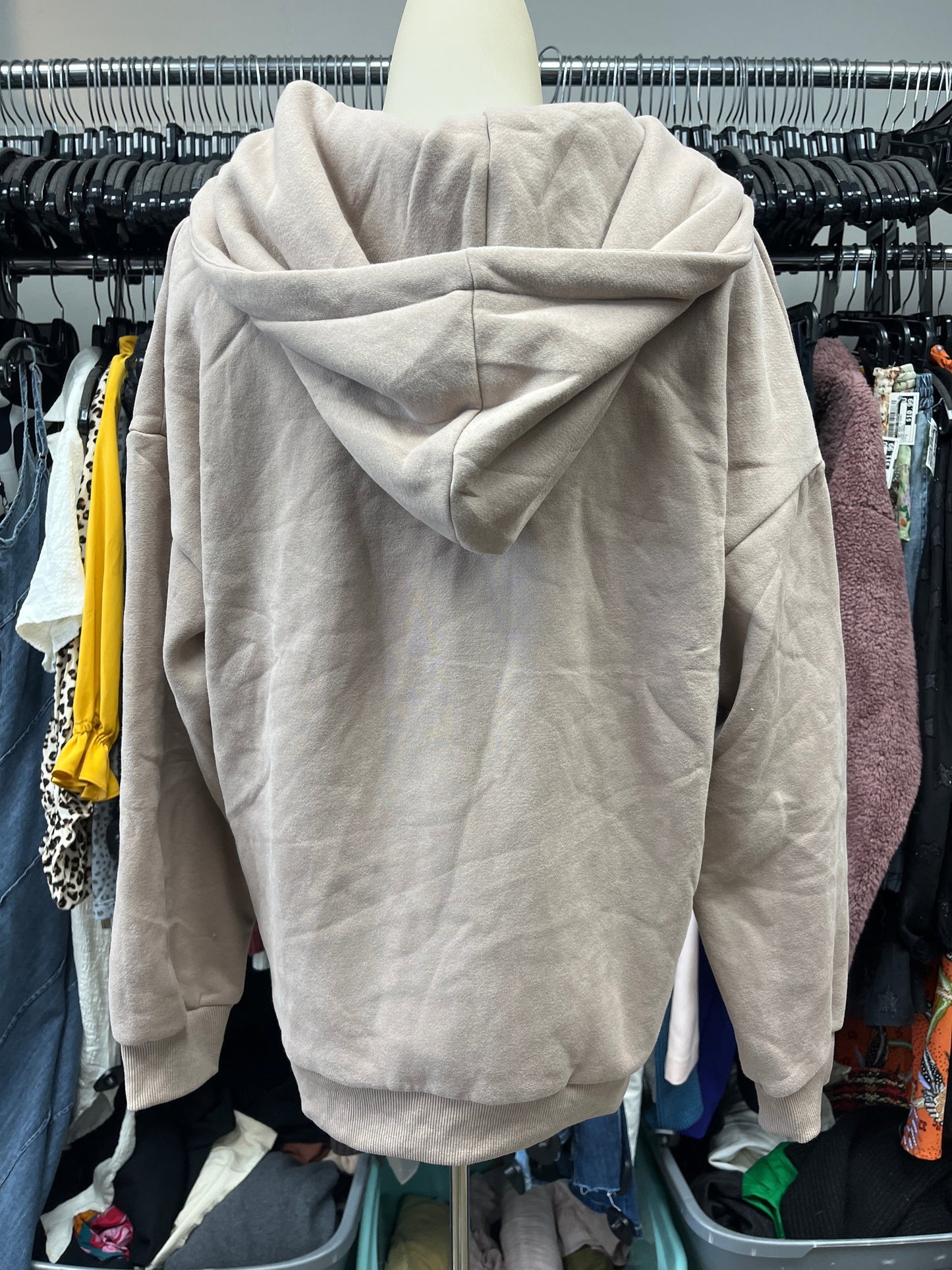 Athletic Jacket By Trendy Queen In Tan, Size:M