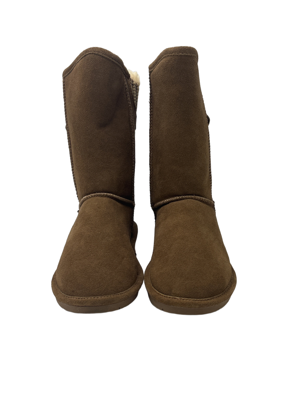 Boots Mid-calf Flats By Bearpaw Size: 8