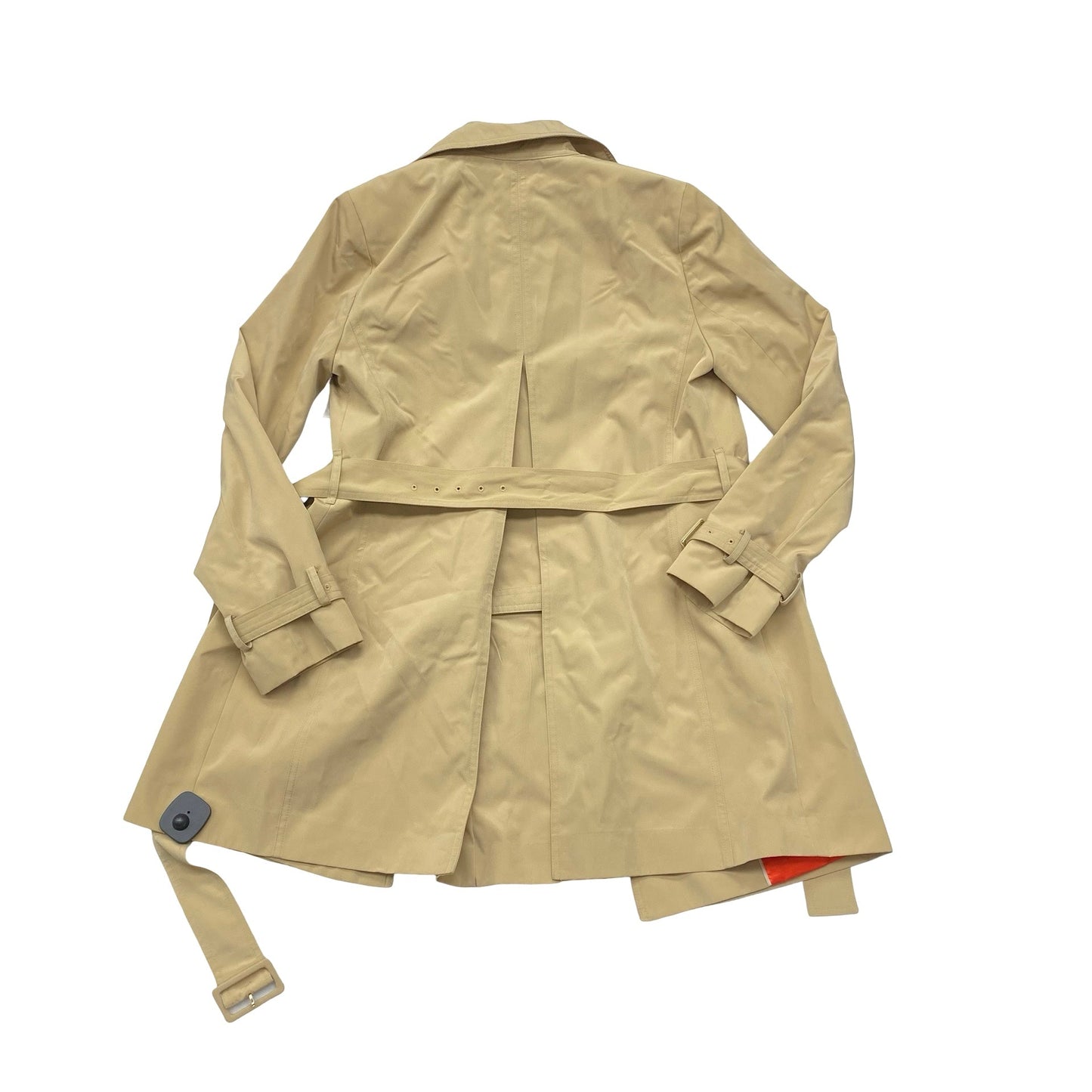 Coat Trench Coat By Calvin Klein In Beige, Size:S