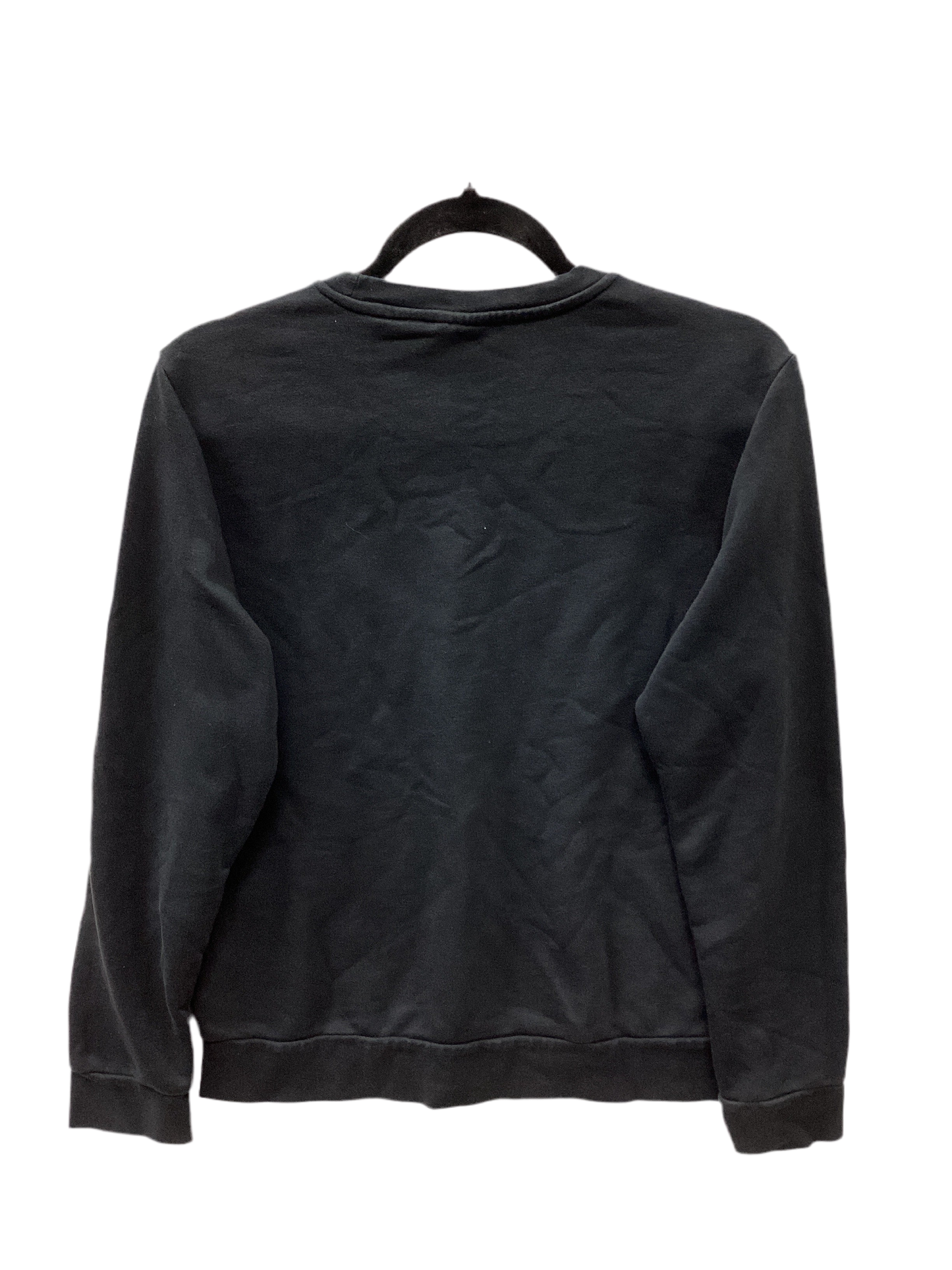 Athletic Top Ls Crewneck By Adidas In Black, Size:M