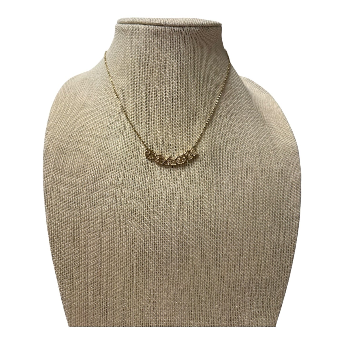 Necklace Designer By Coach In Gold