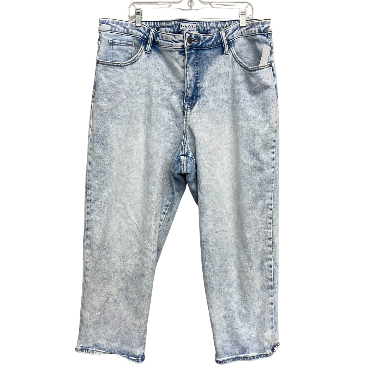 Jeans Straight By Old Navy In Blue Denim, Size:22