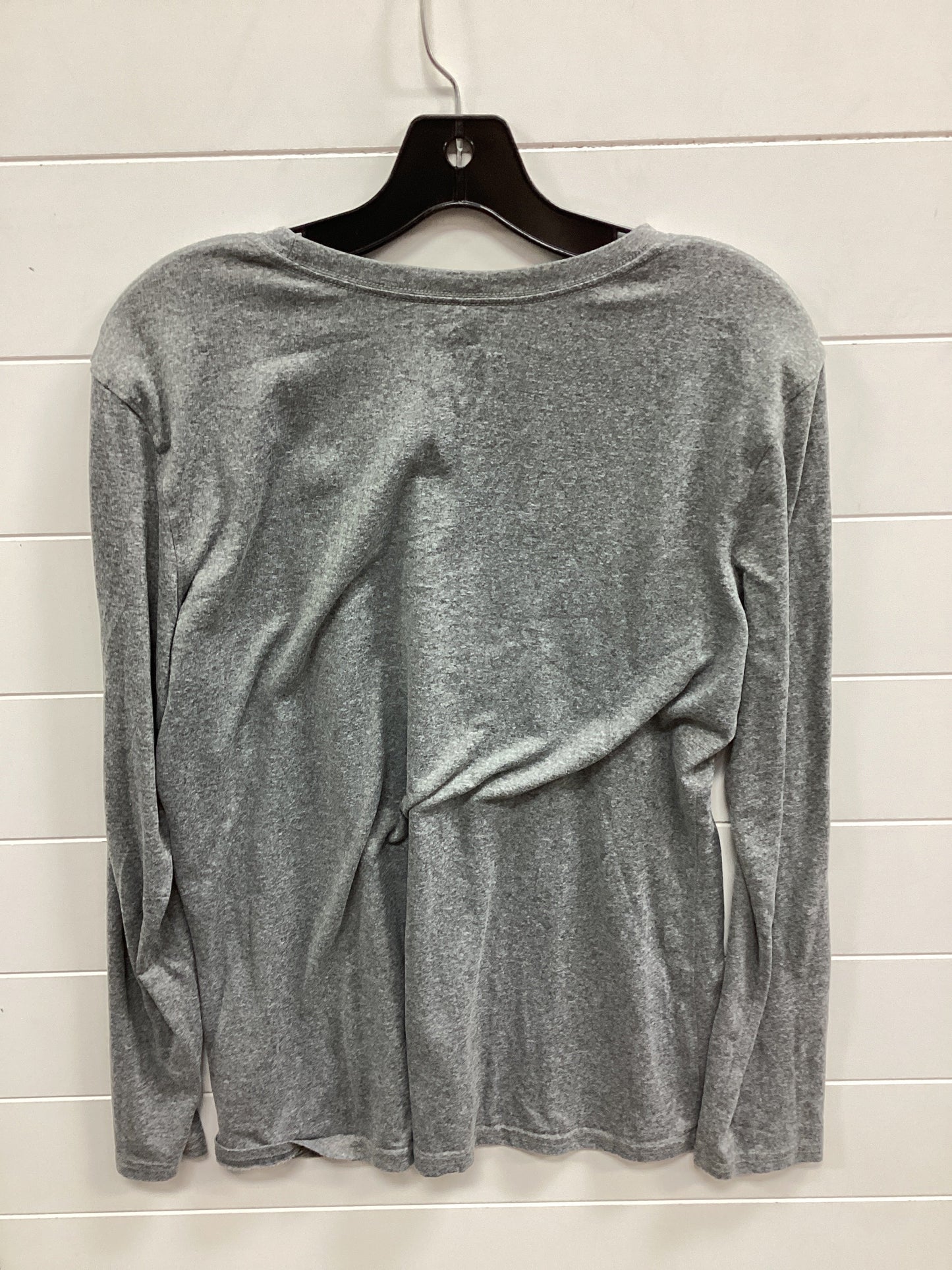 Athletic Top Ls Crewneck By Nike Apparel In Grey, Size:Xl