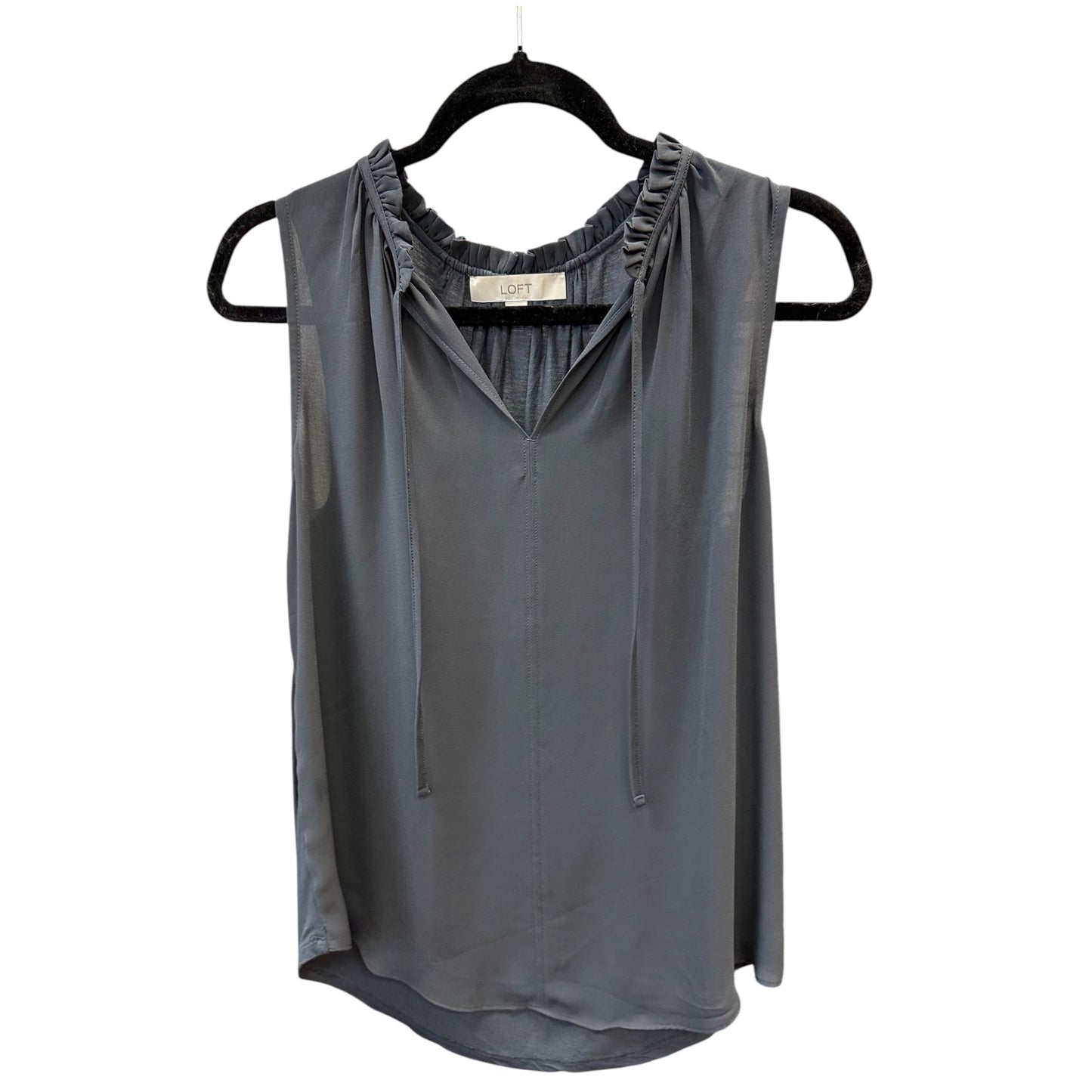 Top Sleeveless By Loft In Grey, Size:S