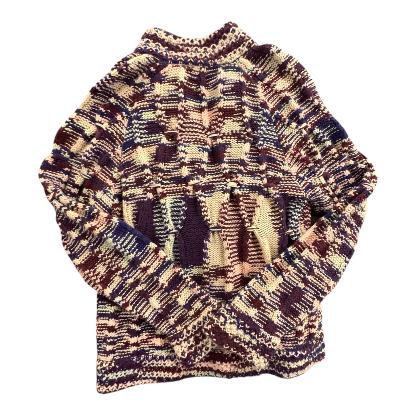 Sweater Cardigan Luxury Designer By Missoni In Multi, Size:M