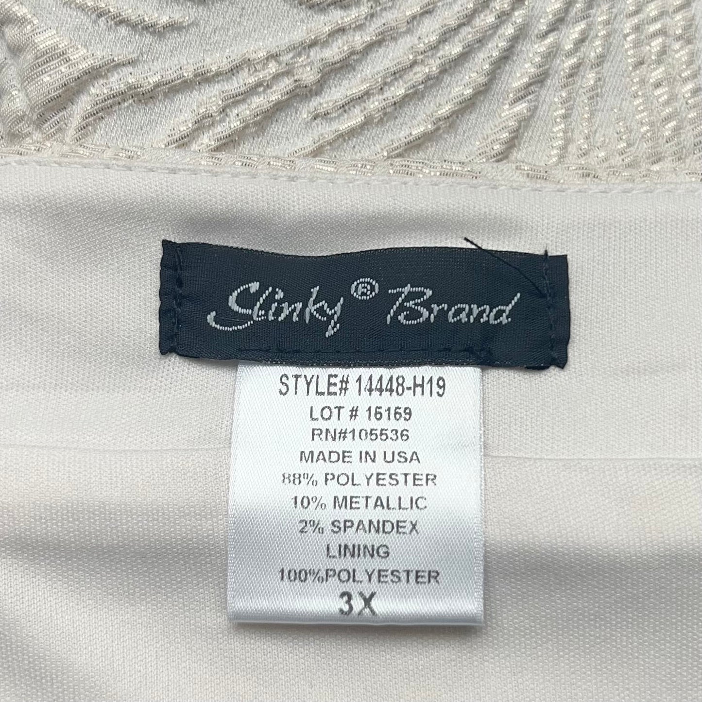 Skirt Mini & Short By Slinky Brand In Cream, Size: 3x