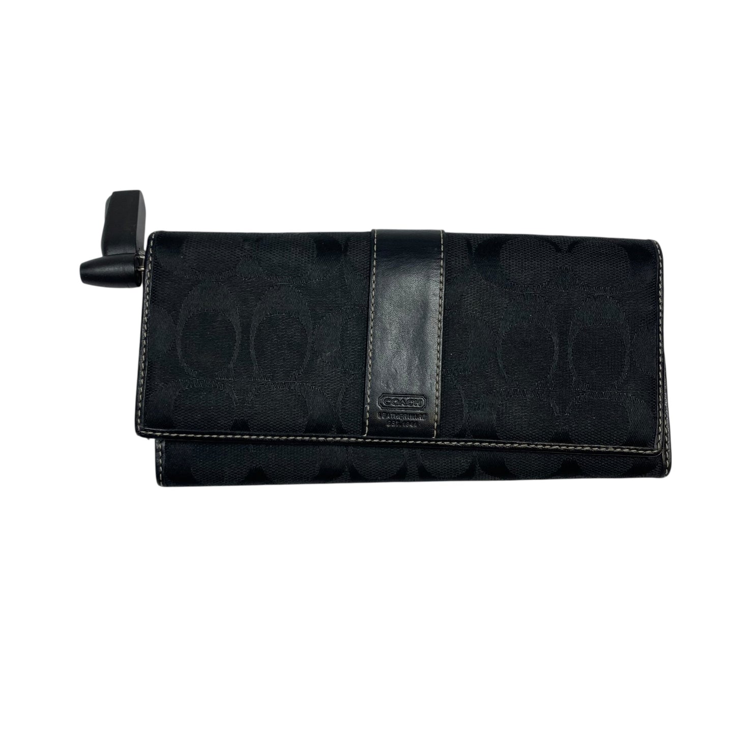 Wallet Designer By Coach In Black, Size:Medium