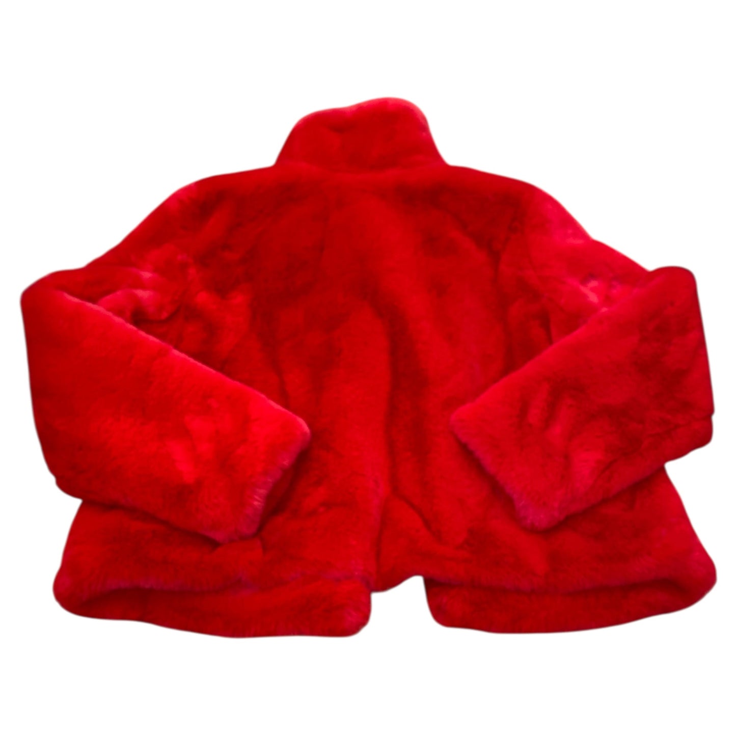 Coat Faux Fur & Sherpa By Inc In Red, Size:Xl
