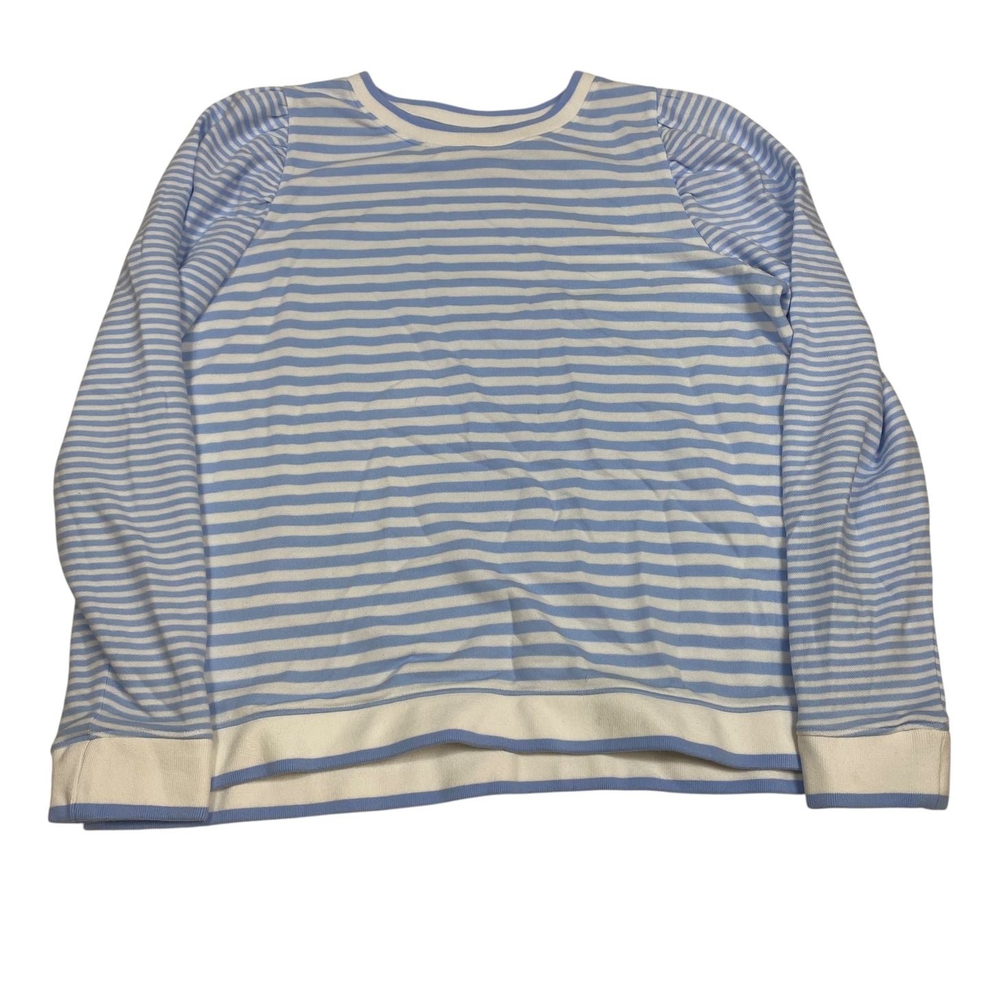 Sweatshirt Crewneck By Crown And Ivy In Blue & White, Size:Xl