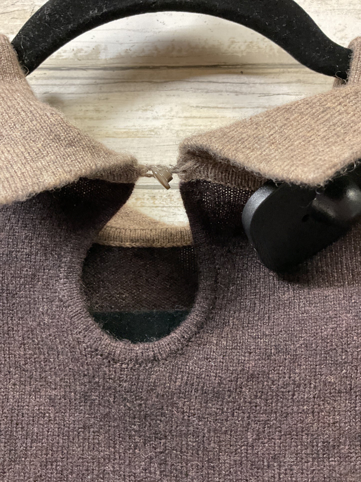 Dress Sweater By Autumn Cashmere In Brown, Size:S