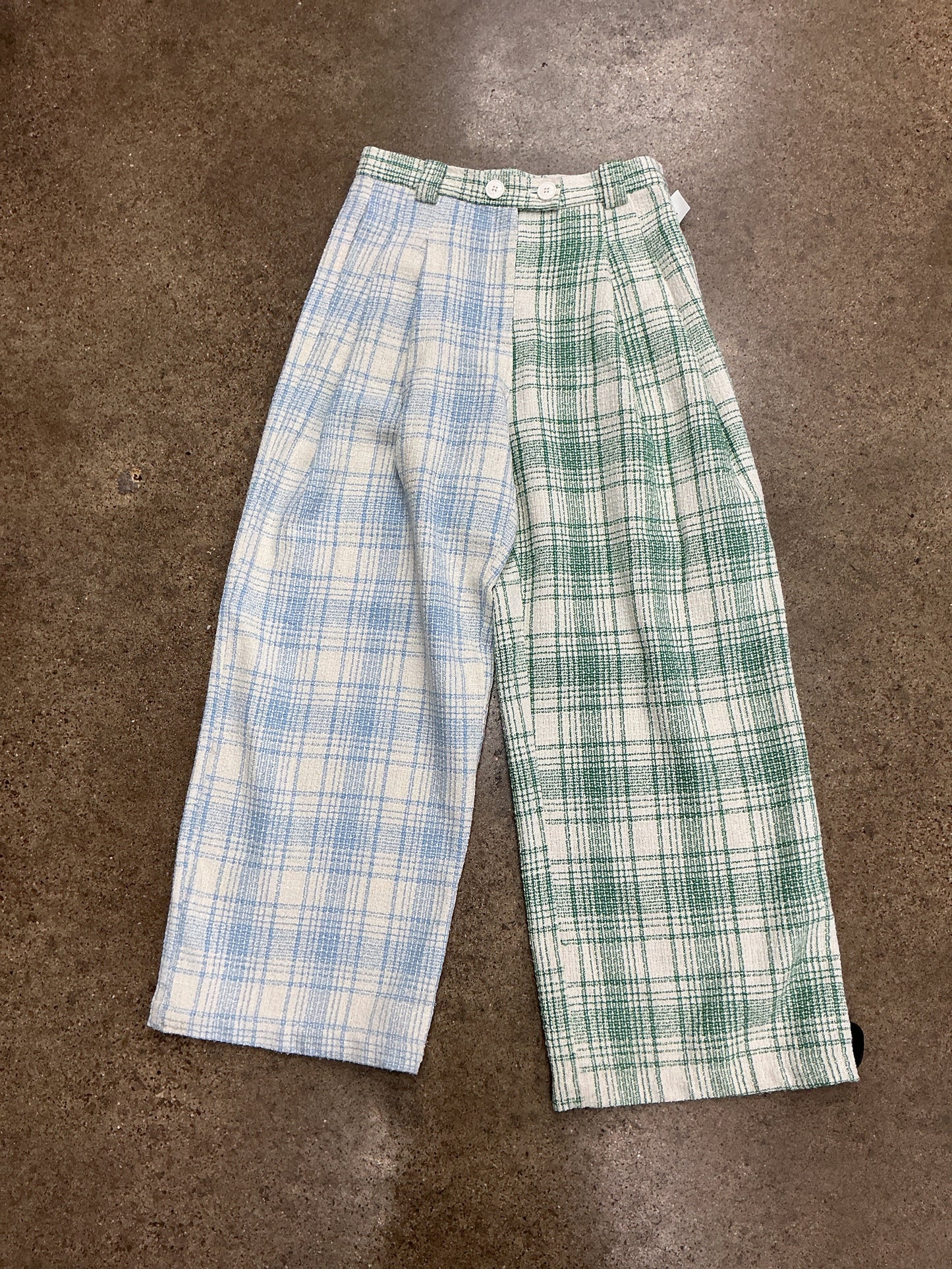Pants Wide Leg By Stella Nova In Blue & Green, Size:M