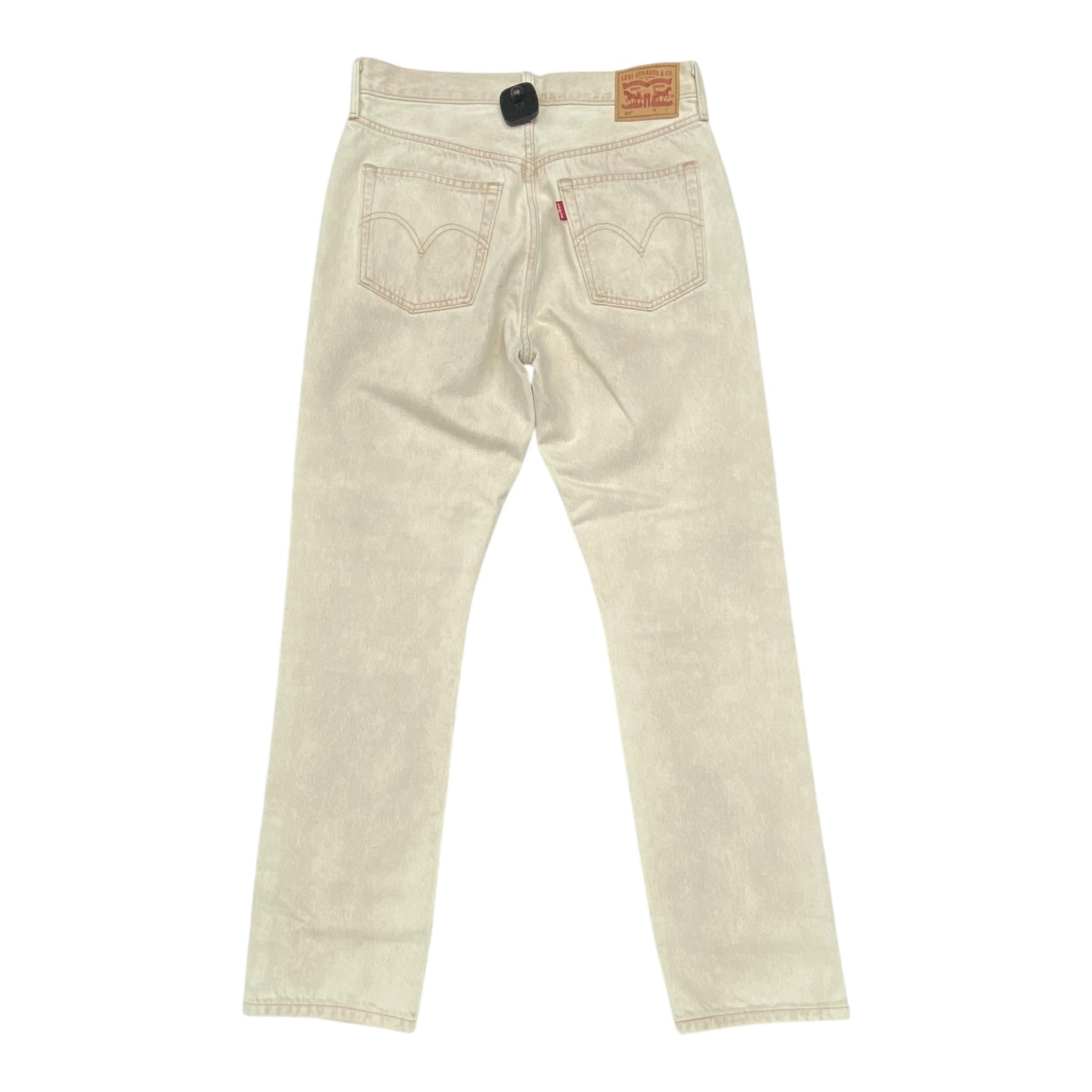 Jeans Straight By Levis In Beige, Size:6