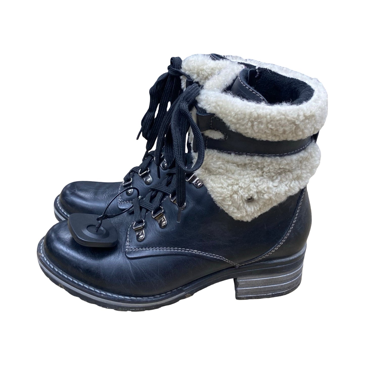 Boots Ankle Heels By Cmc In Black, Size:8.5
