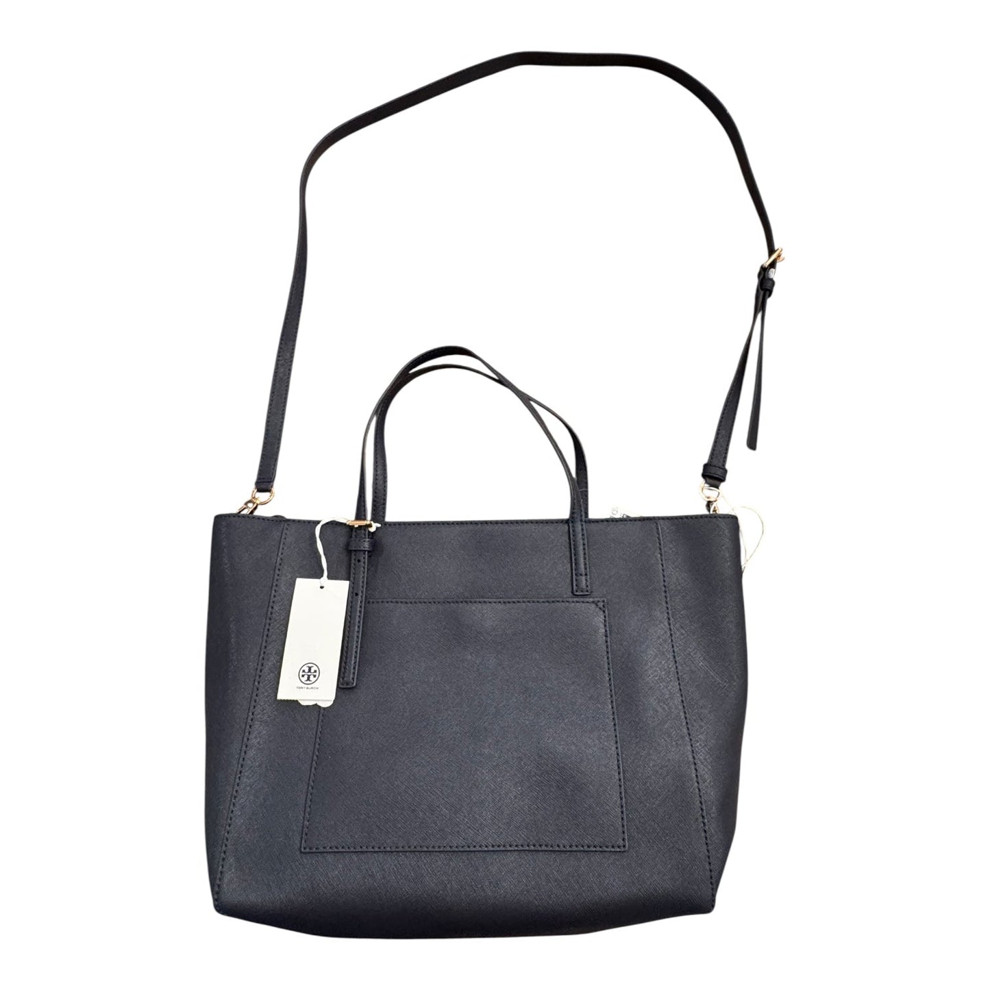 Handbag Designer By Tory Burch In Navy, Size:Medium