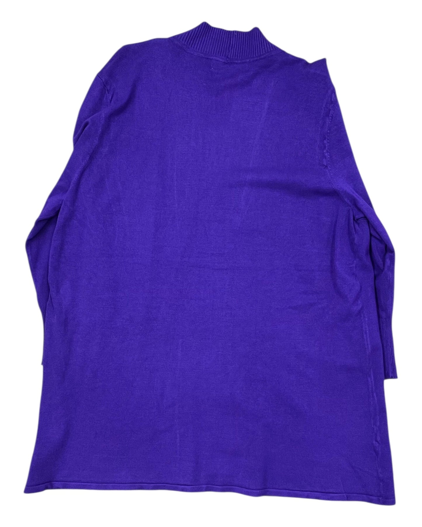 Cardigan By Laura Ashley In Purple, Size:Xl