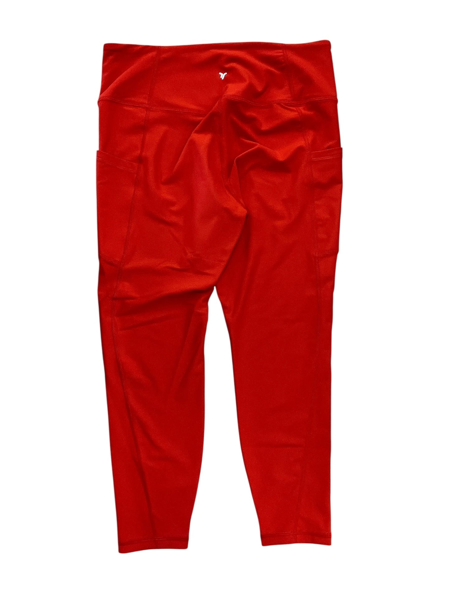 Athletic Leggings By Old Navy In Red, Size:Lp