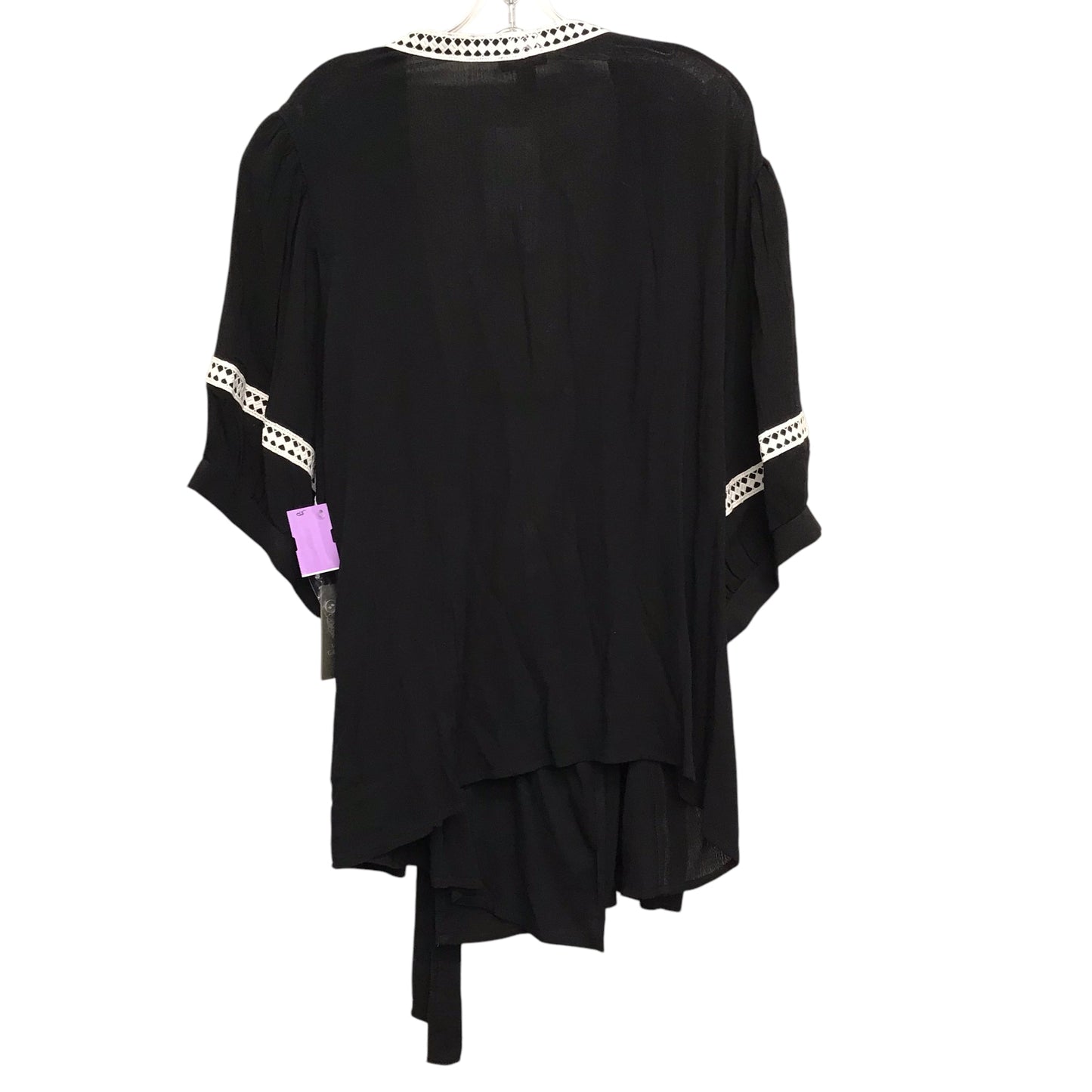 Top Ss By Vince Camuto In Black & White, Size:3X