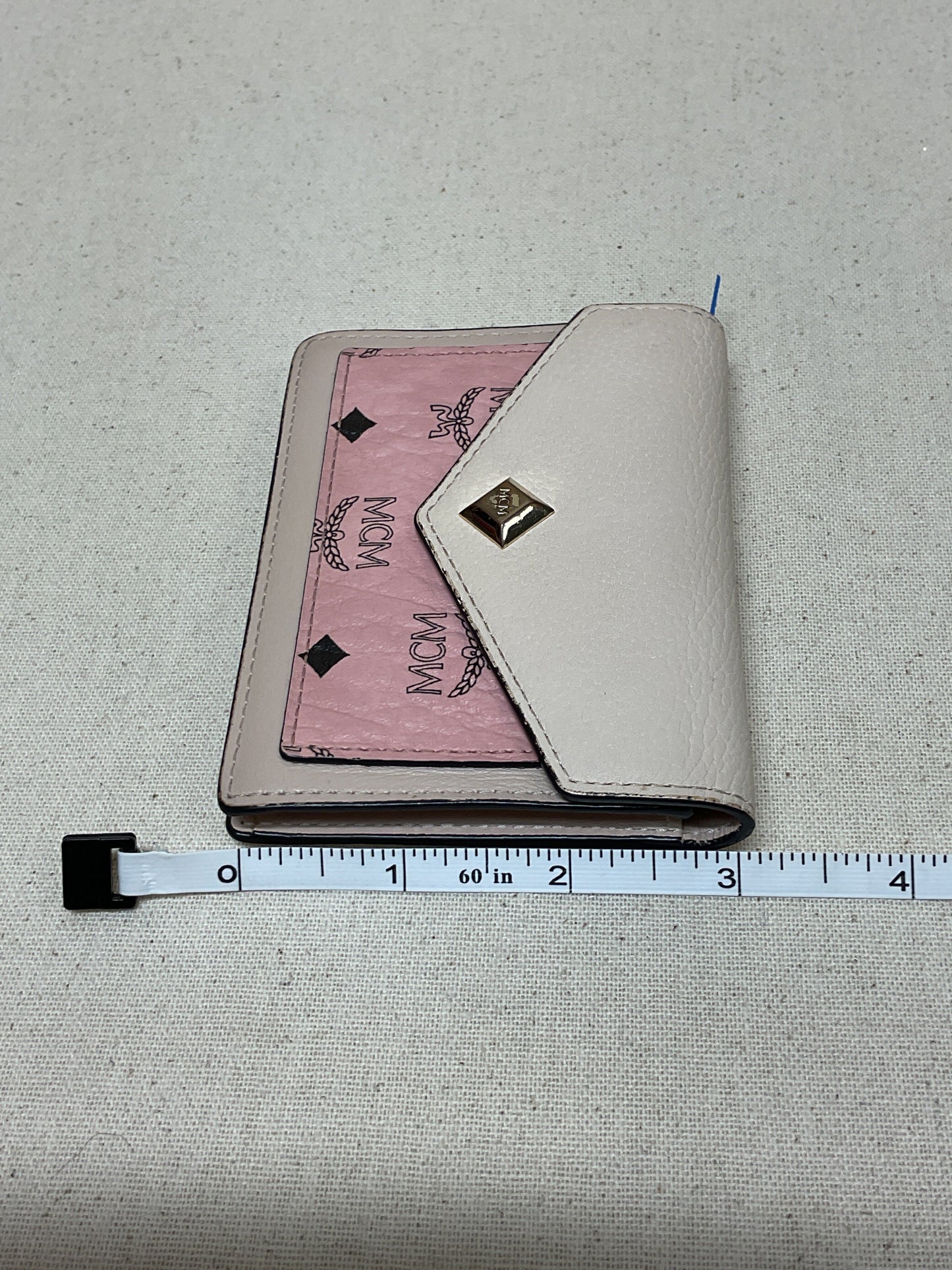 Wallet Luxury Designer By Mcm In Pink & Tan, Size:Small