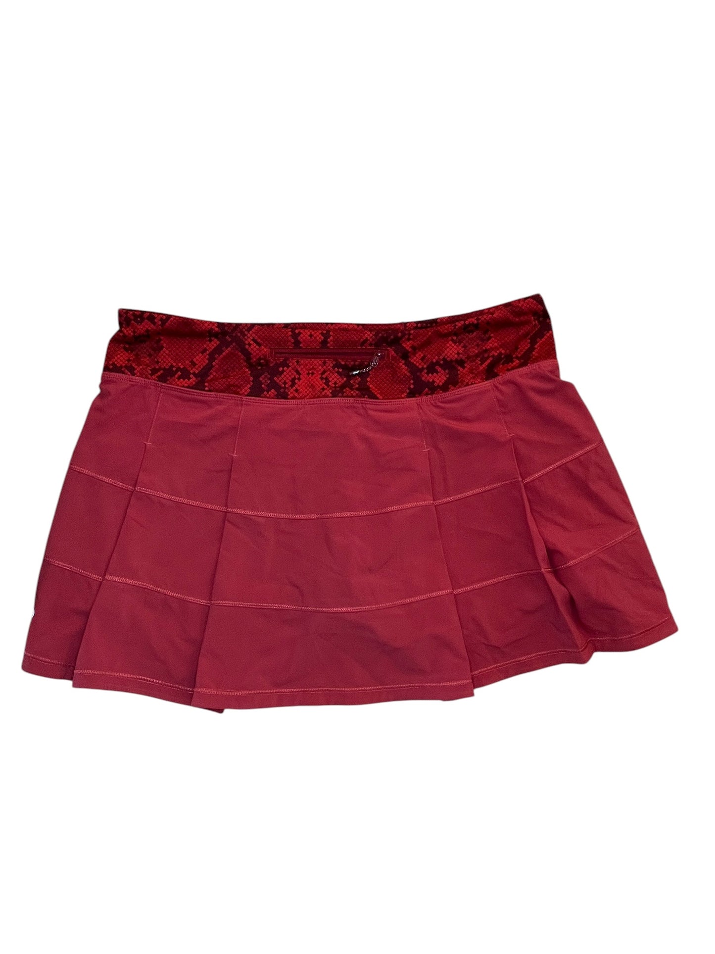 Athletic Skort By Lululemon In Red, Size:M