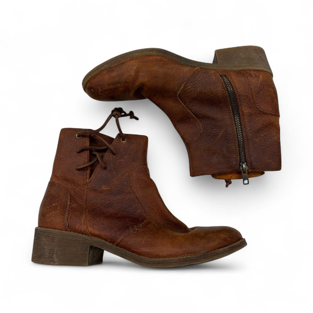 Boots Ankle Flats By Sperry In Brown, Size:8.5