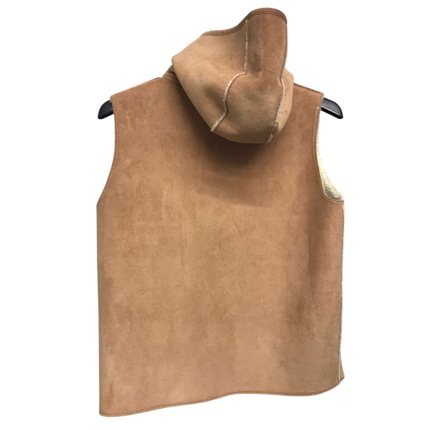 Vest Faux Fur & Sherpa By Ralph Lauren In Tan, Size:S