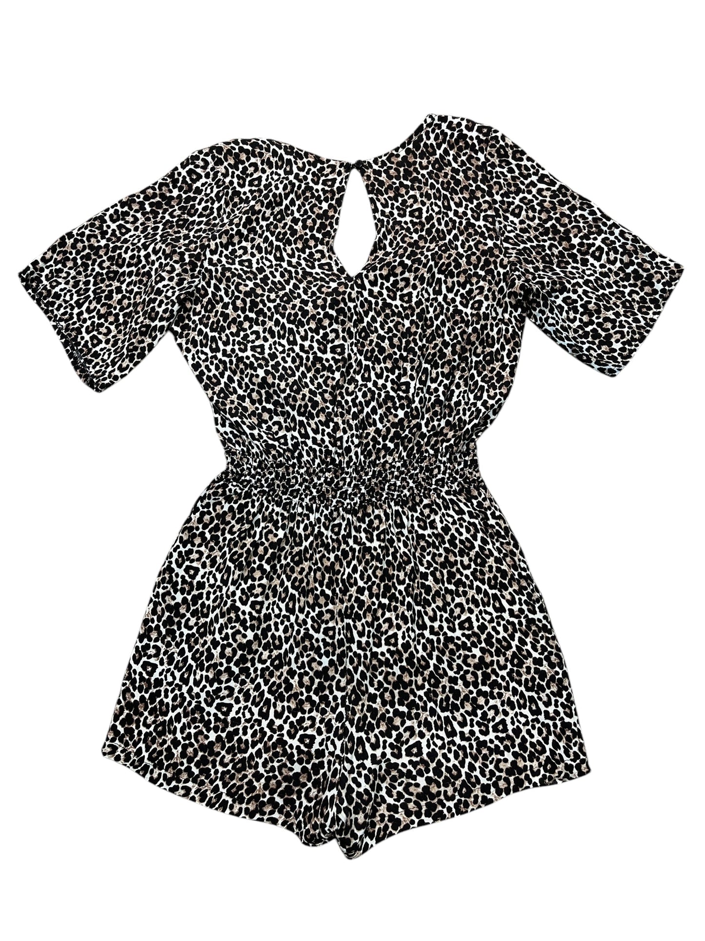 Romper By Clothes Mentor In Leopard Print, Size:Osfm