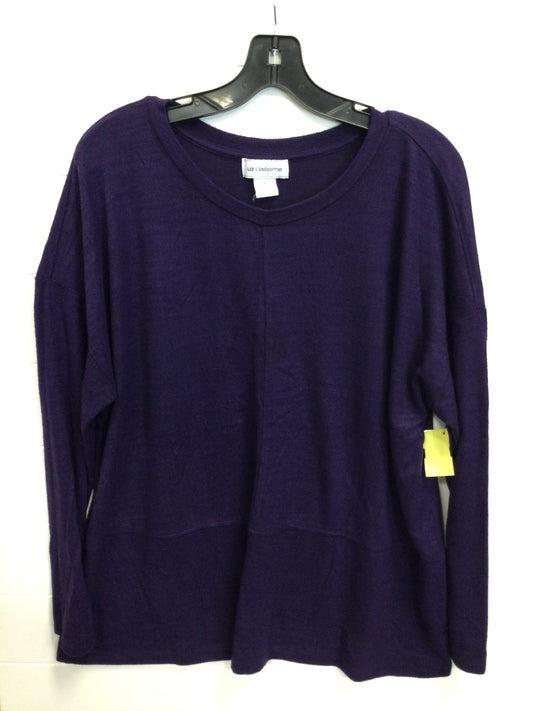 Top Ls By Liz Claiborne In Purple, Size:Xl
