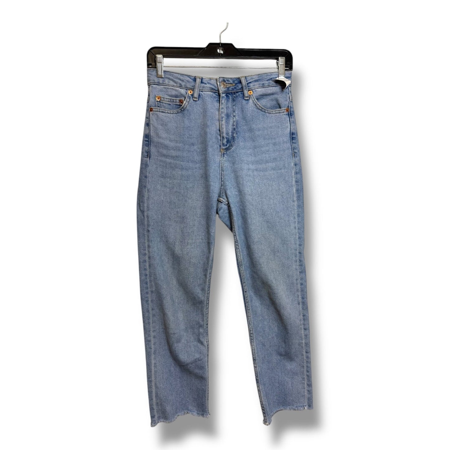 Jeans Straight By Top Shop In Blue Denim, Size: 2p