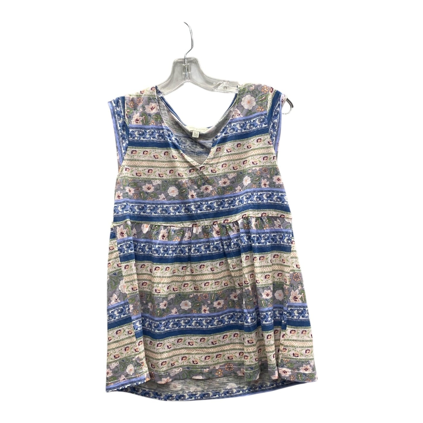 Top Ss By Lucky Brand In Blue & Green, Size:Xs