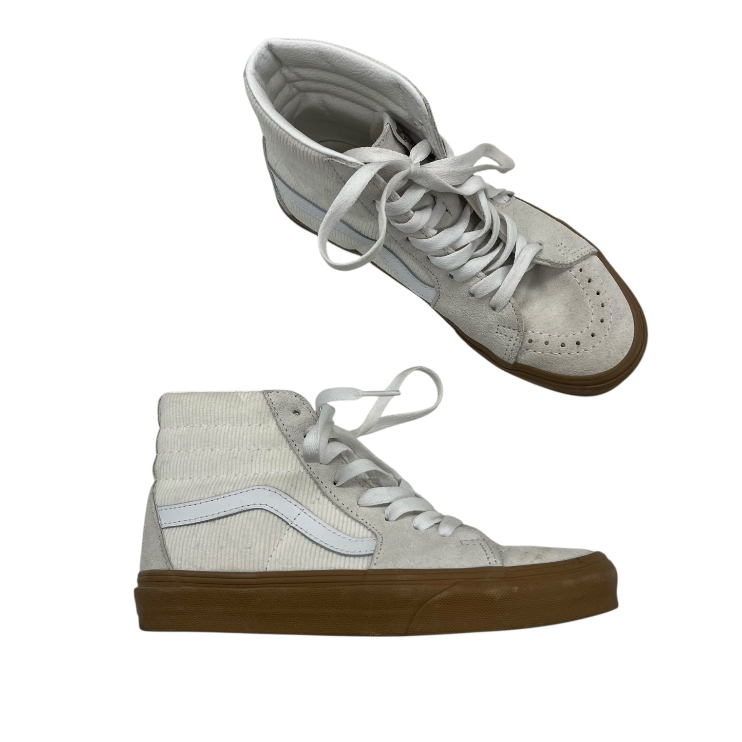 Shoes Sneakers By Vans In Cream, Size:6.5
