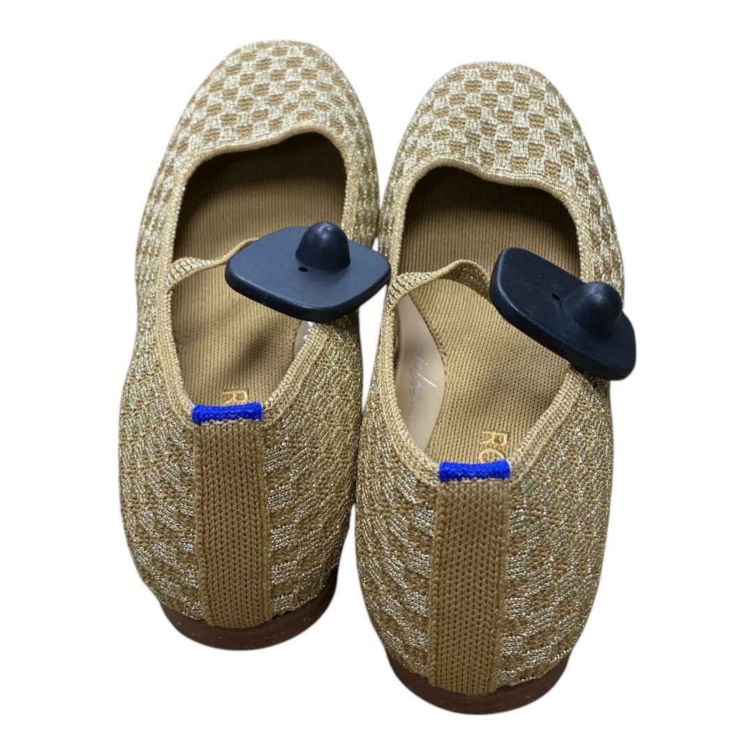 Shoes Designer By Rothys In Gold, Size:7.5