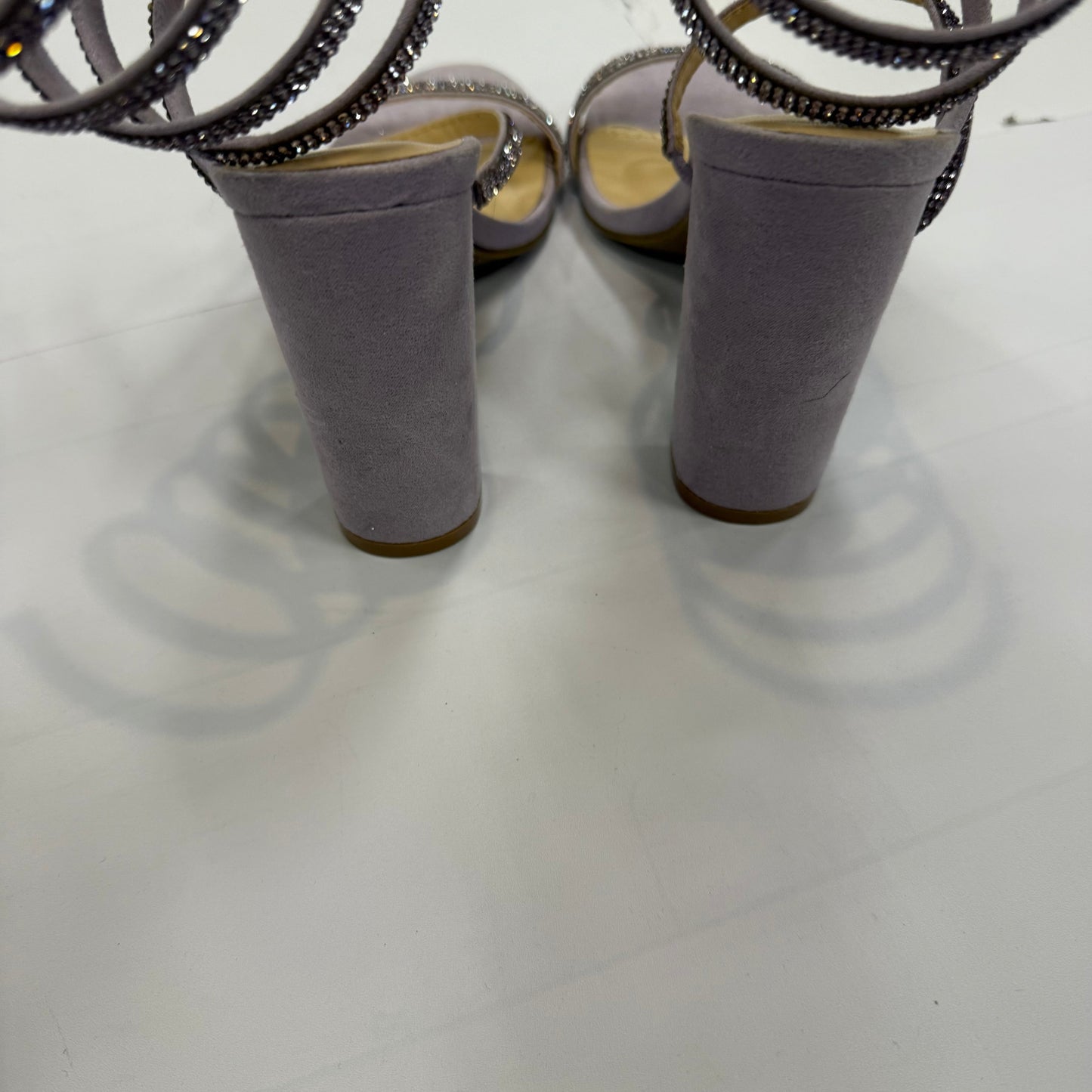 Shoes Heels Block By Fashion Nova In Purple, Size: 6.5