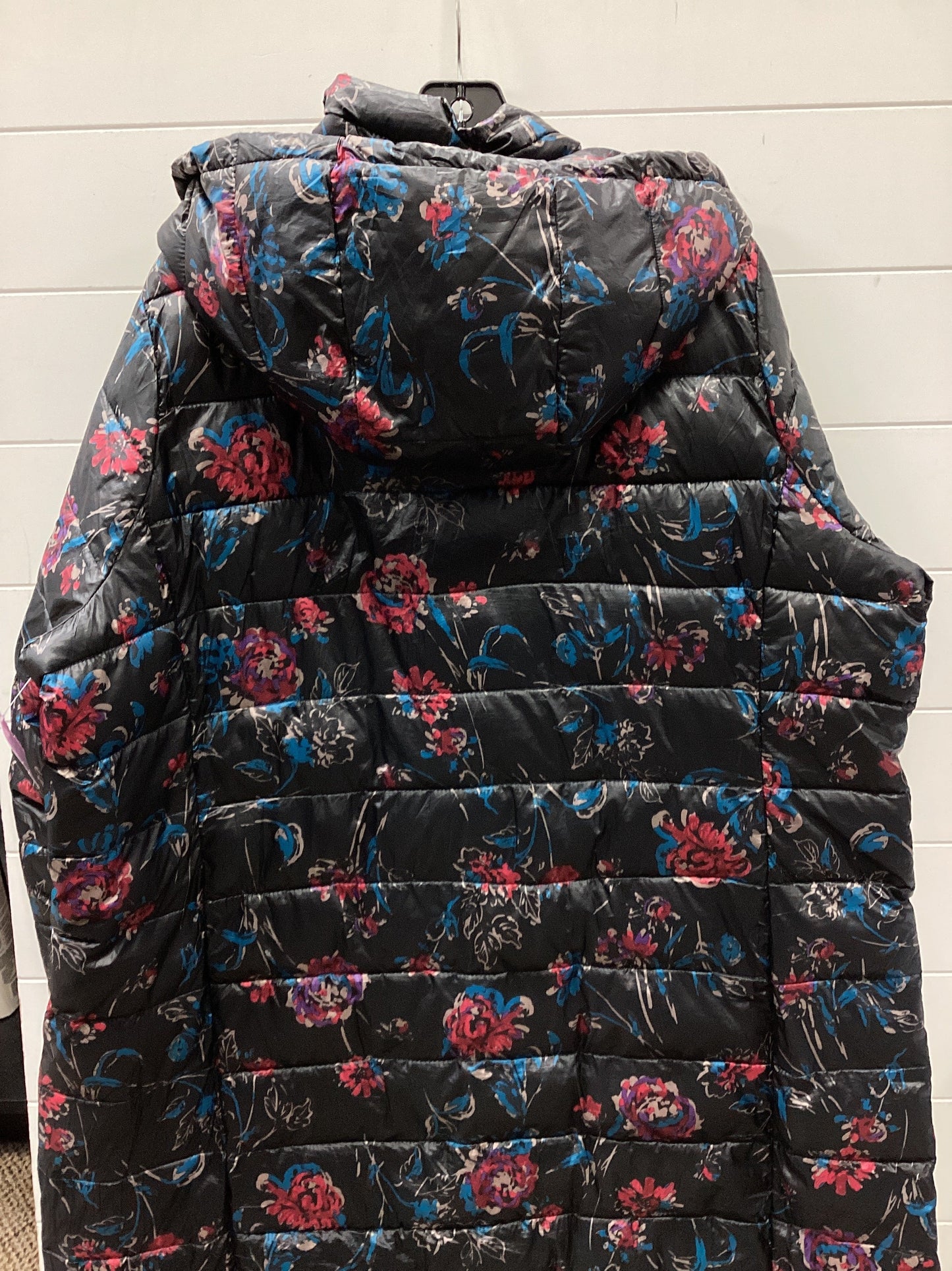 Coat Puffer & Quilted By Woman Within In Black, Size:1X