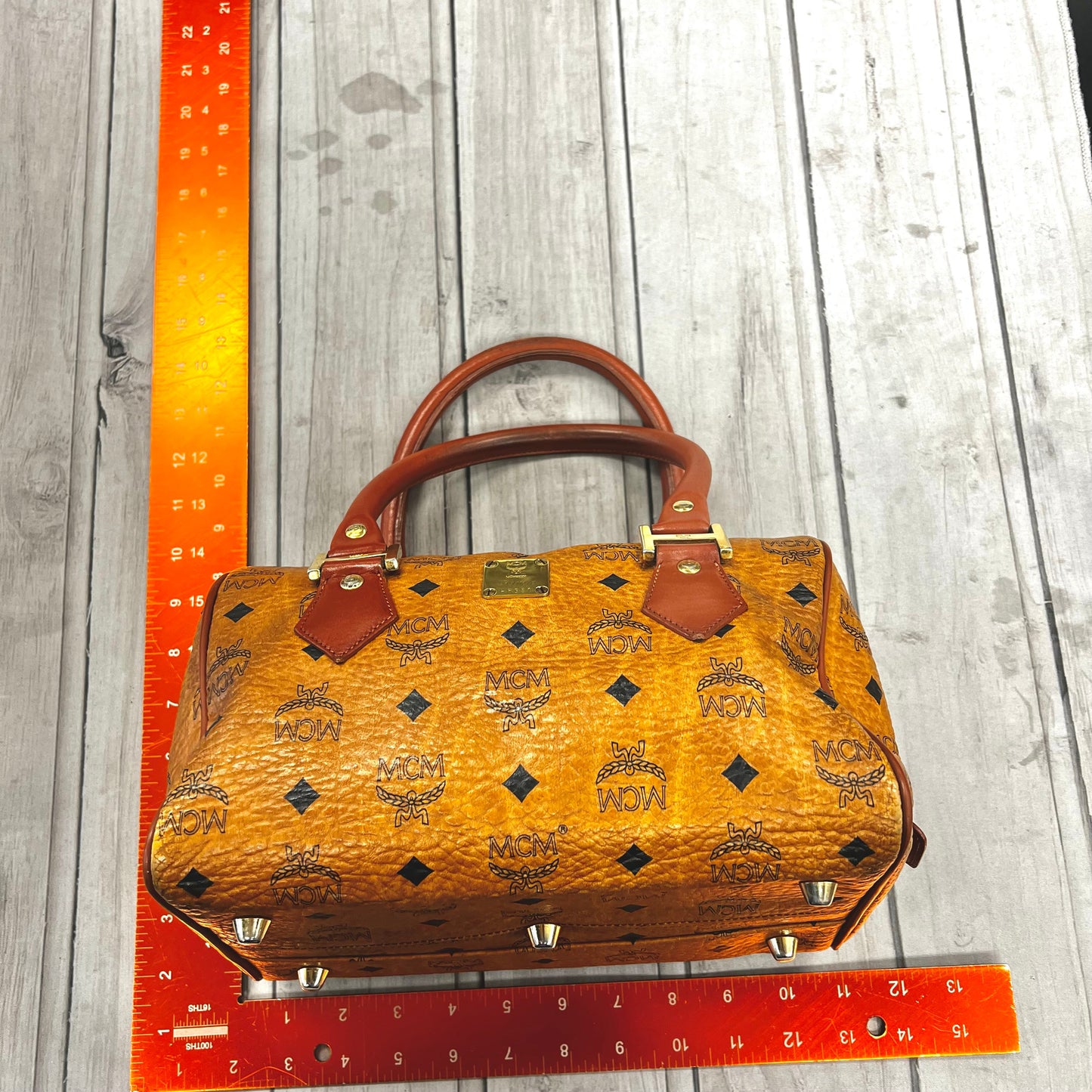 Handbag Luxury Designer By Mcm, Size: Small