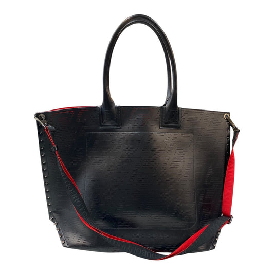 Handbag Luxury Designer By Christian Louboutin In Black, Size:Large