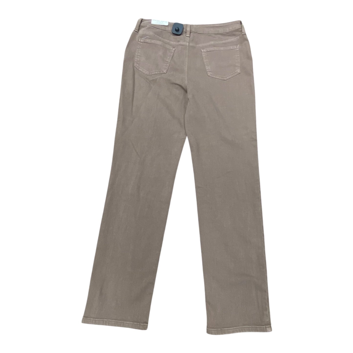 Jeans Straight By Chicos In Brown Denim, Size:10