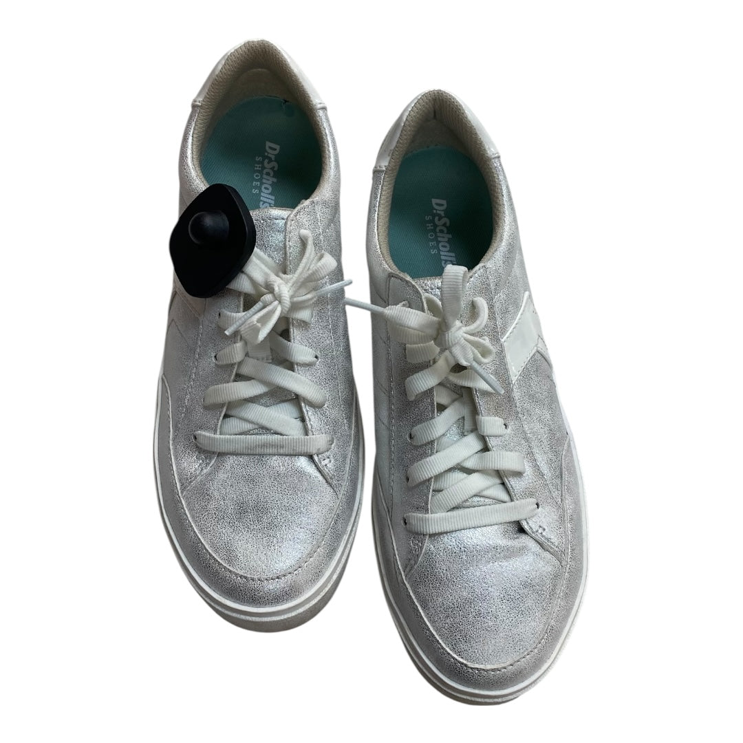 Shoes Athletic By Dr Scholls In Silver, Size:8.5