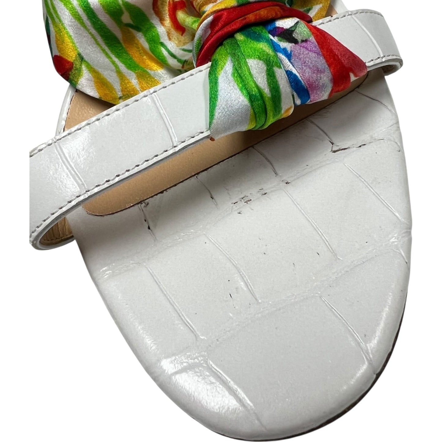 Sandals Luxury Designer By Christian Louboutin In White, Size: 9.5