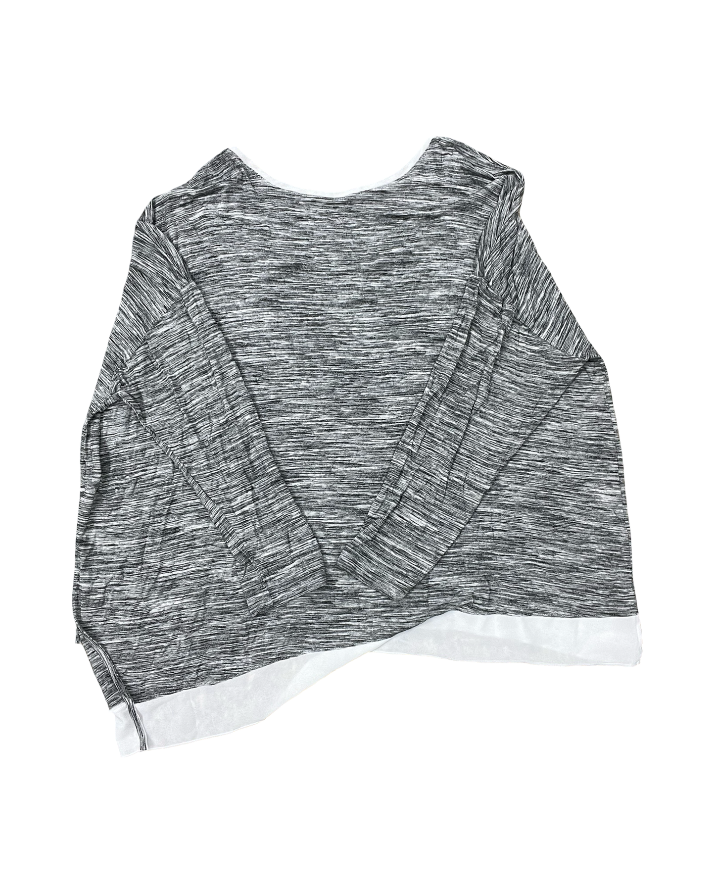 Top Ls By Lane Bryant In Grey & White, Size:3X