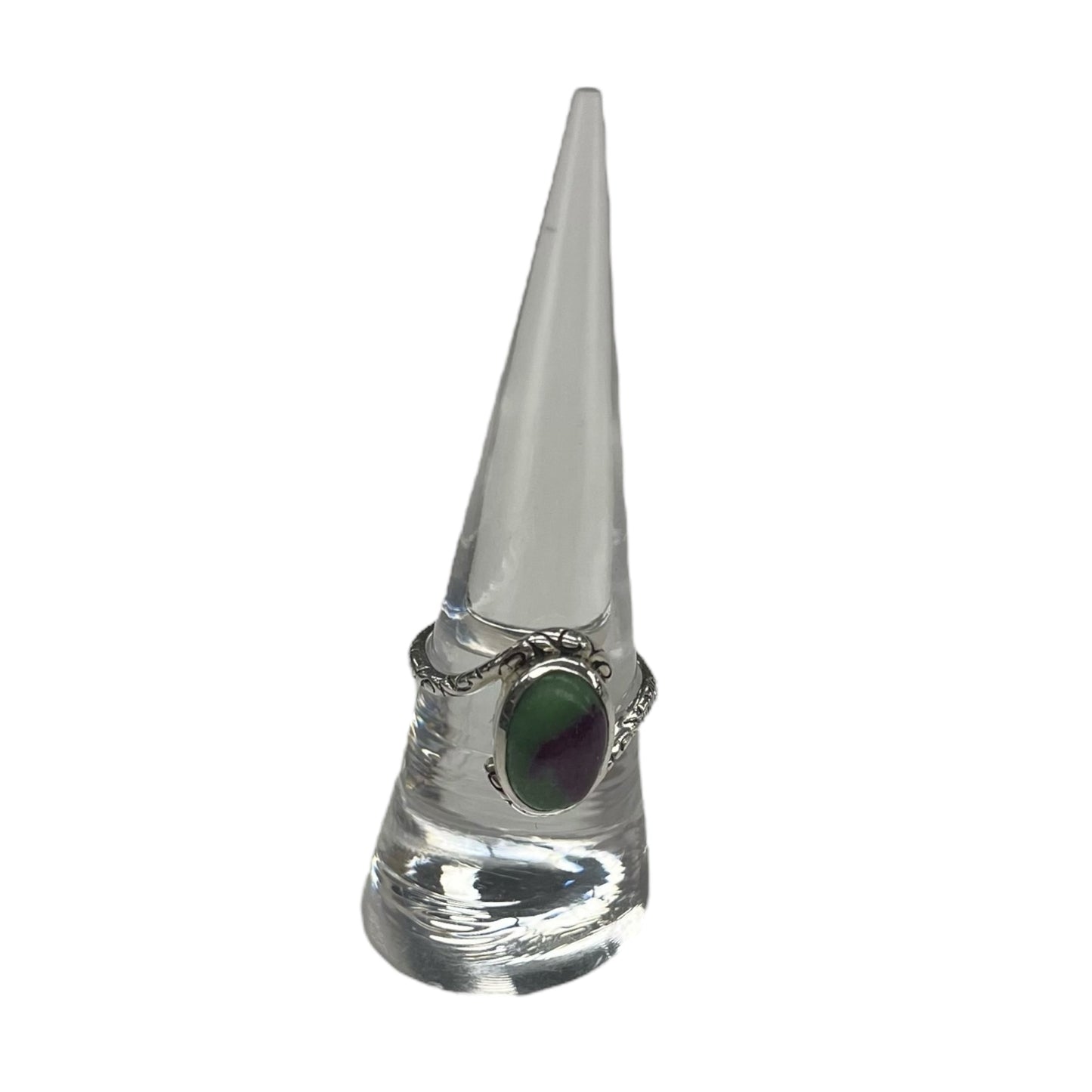 Ring Statement By Clothes Mentor In Green & Purple, Size:7.5