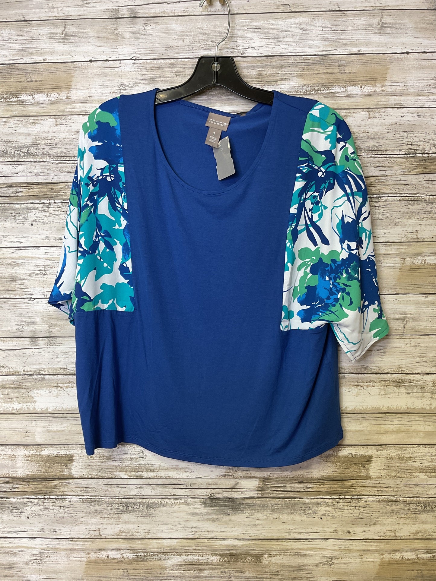 Top Ss By Chicos In Blue & Green, Size:M