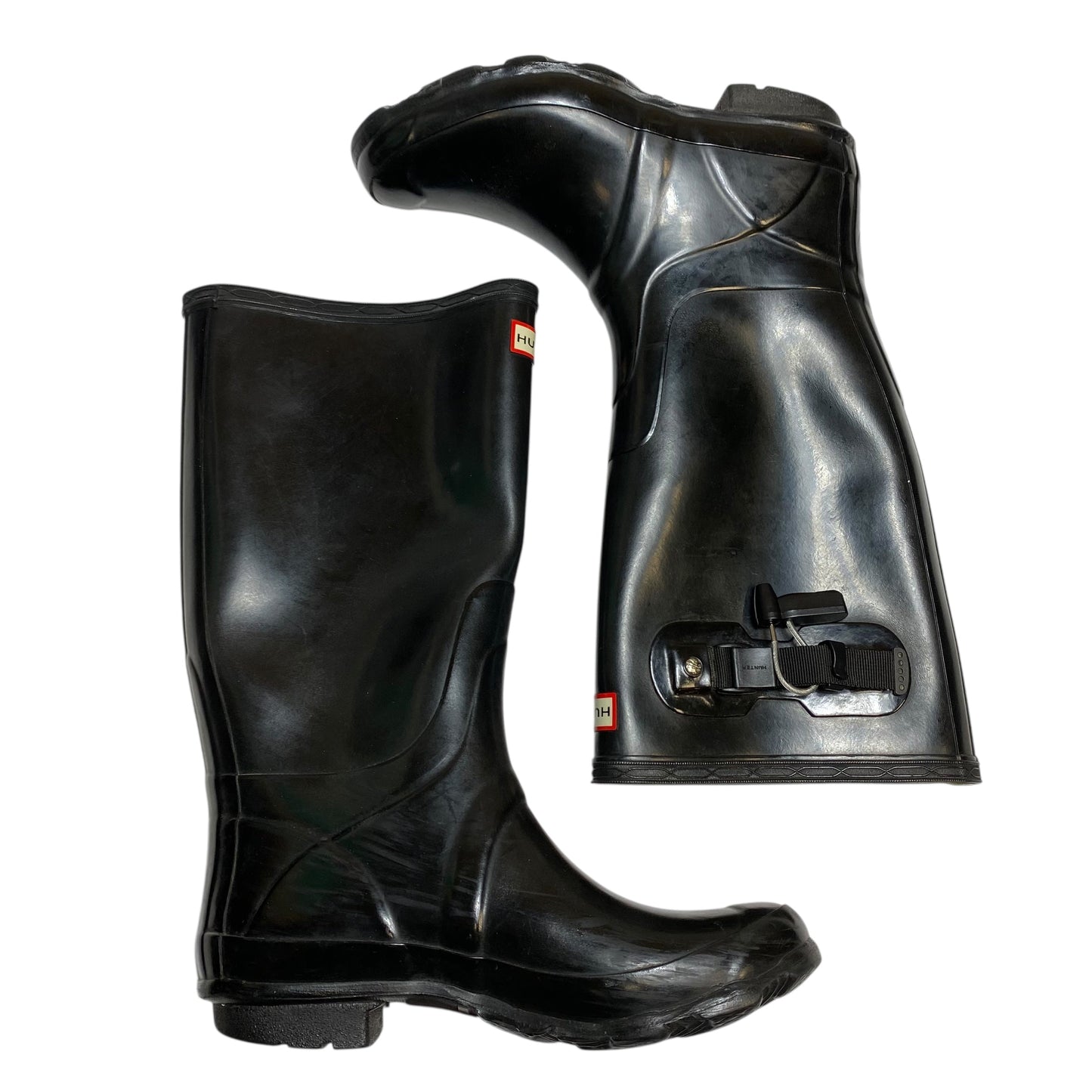 Boots Designer By Hunter In Black, Size:9