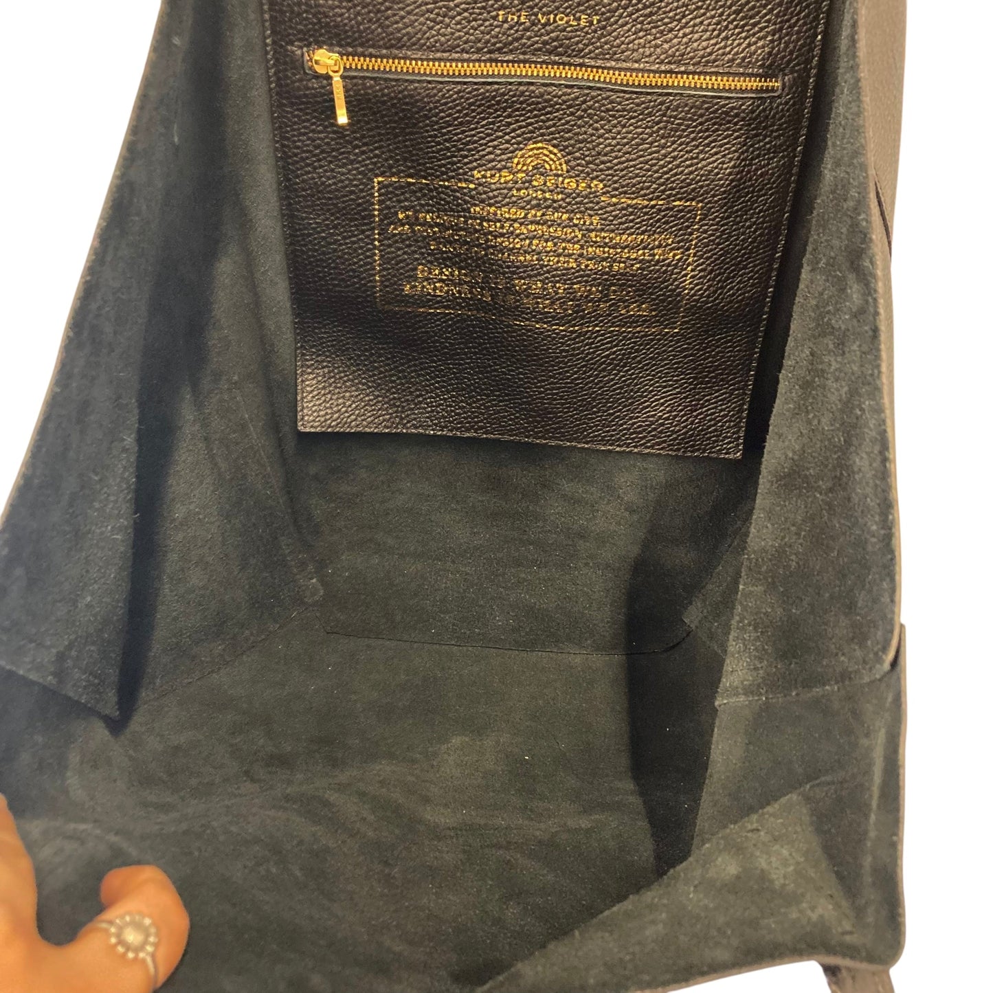 Tote Designer By Kurt Geiger In Black, Size:Large