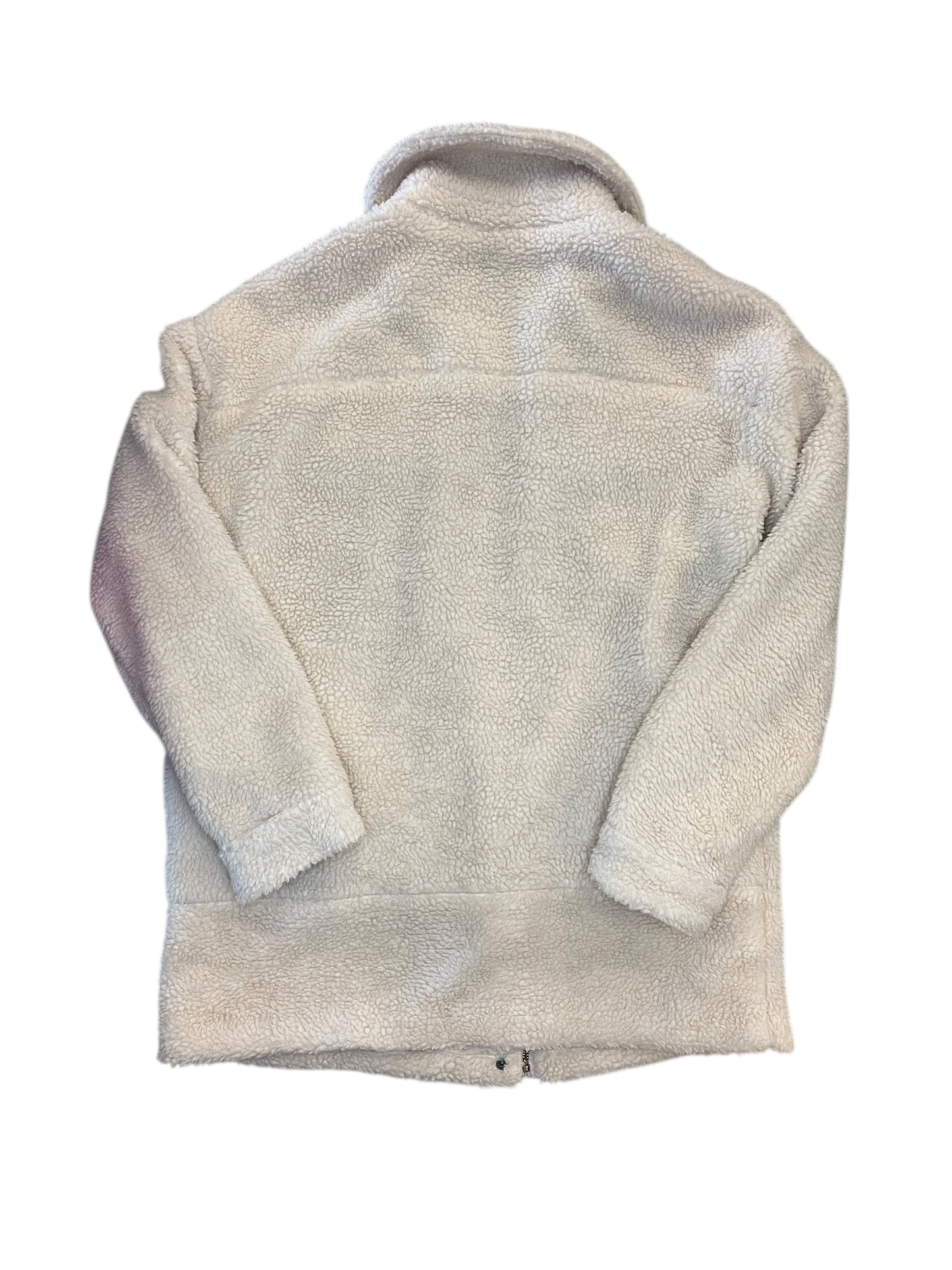 Coat Faux Fur & Sherpa By Levis In White, Size:M