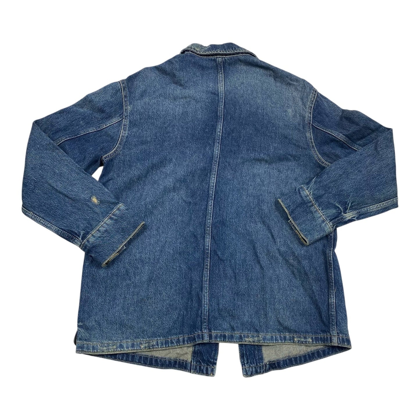Jacket Denim By Zara In Blue Denim, Size:Xs