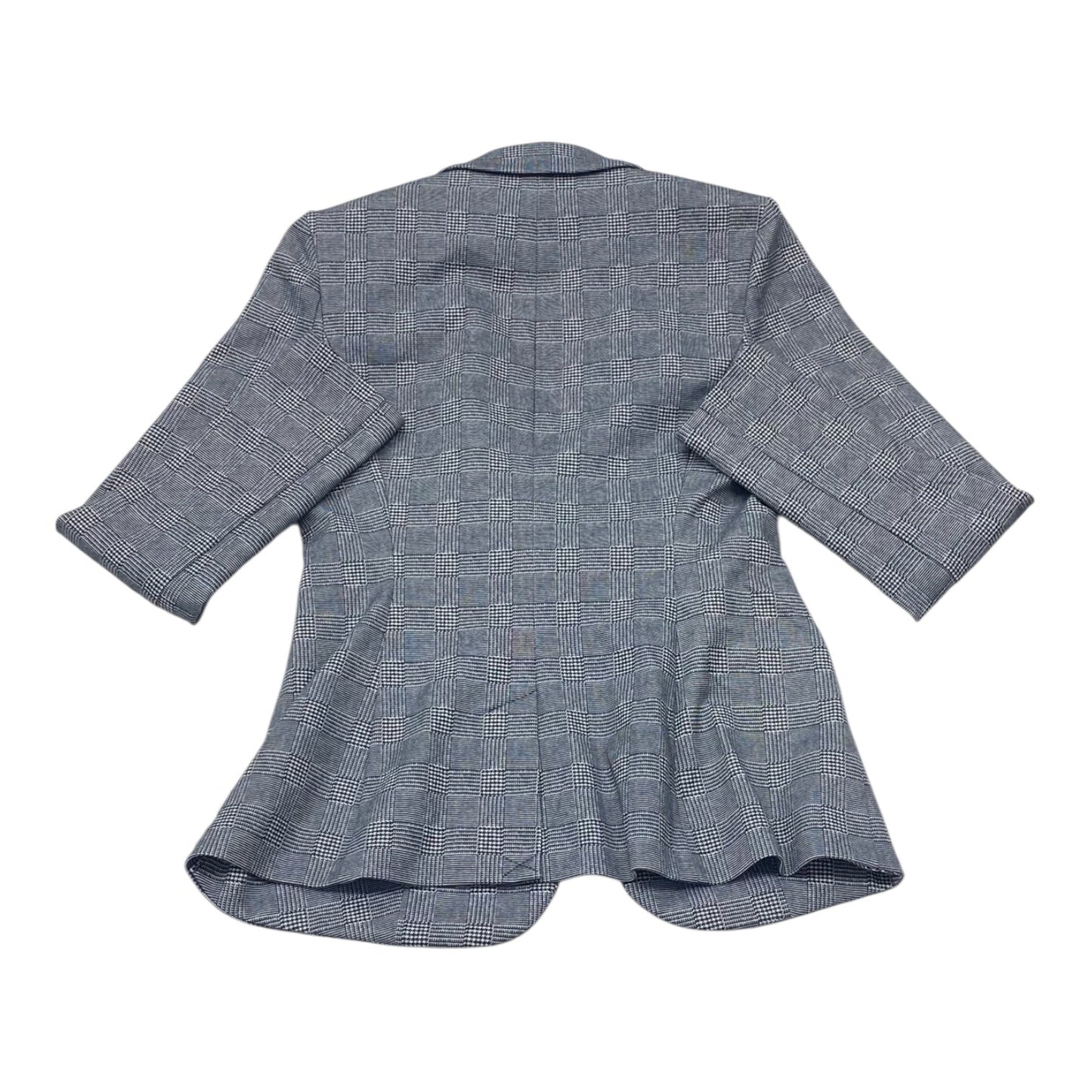 Blazer By Calvin Klein In Plaid Pattern, Size:4