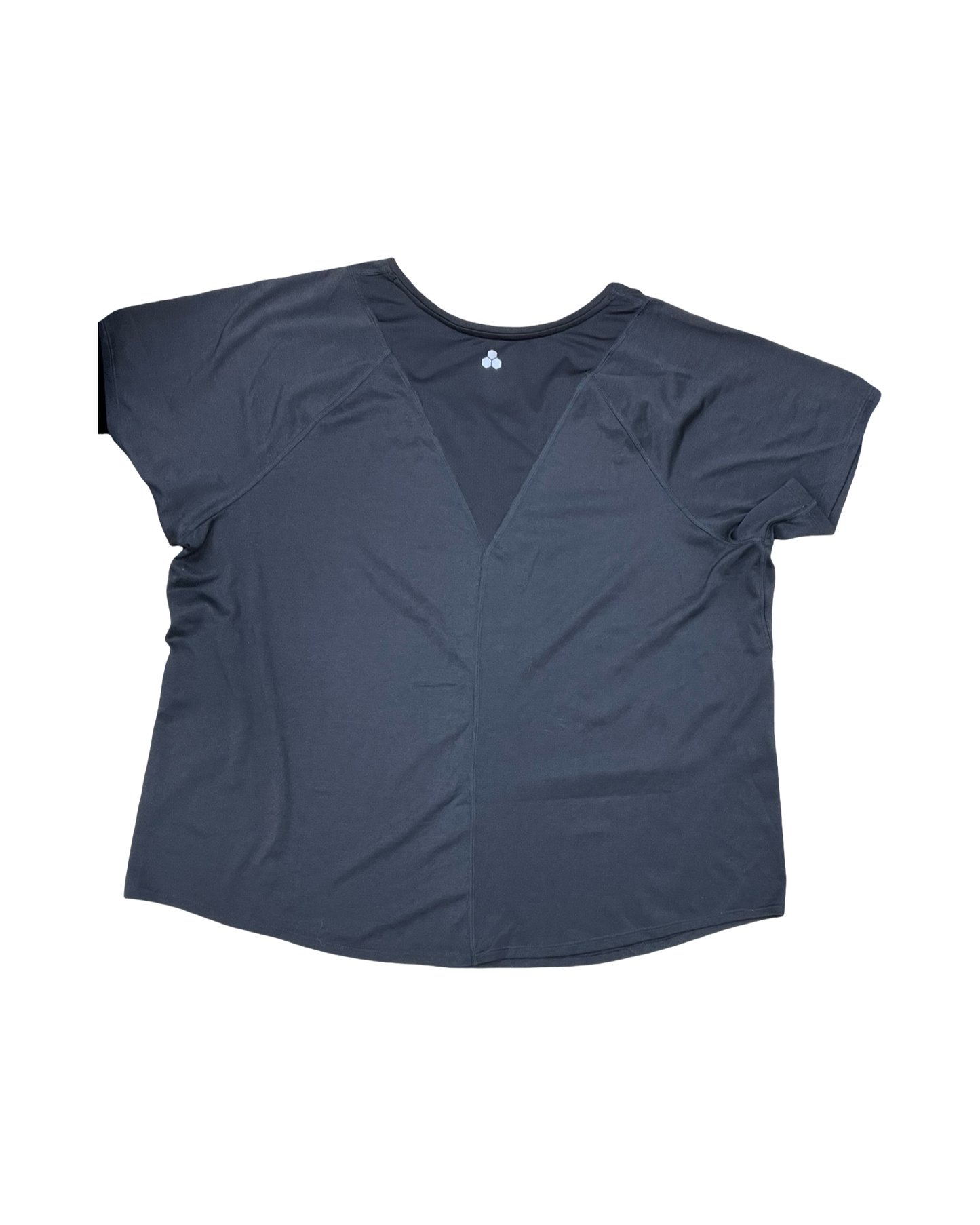 Athletic Top Ss By Tek Gear In Black, Size:1X